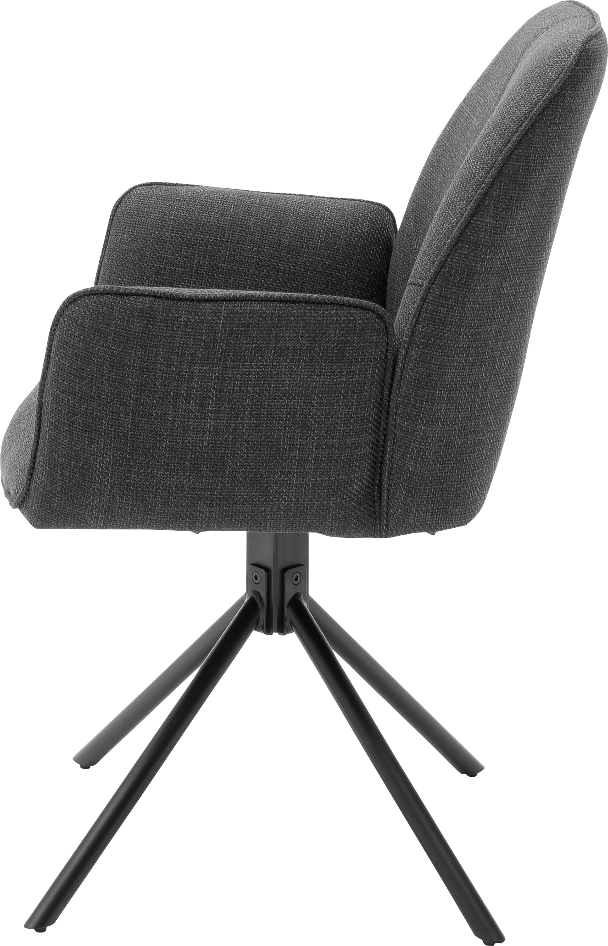 MCA furniture 4-Fussstuhl »Pemba«, (Set), 2 St., 2er-Set, 180°drehabr mit Nivellierung, Stuhl belastbar bis 120 kg