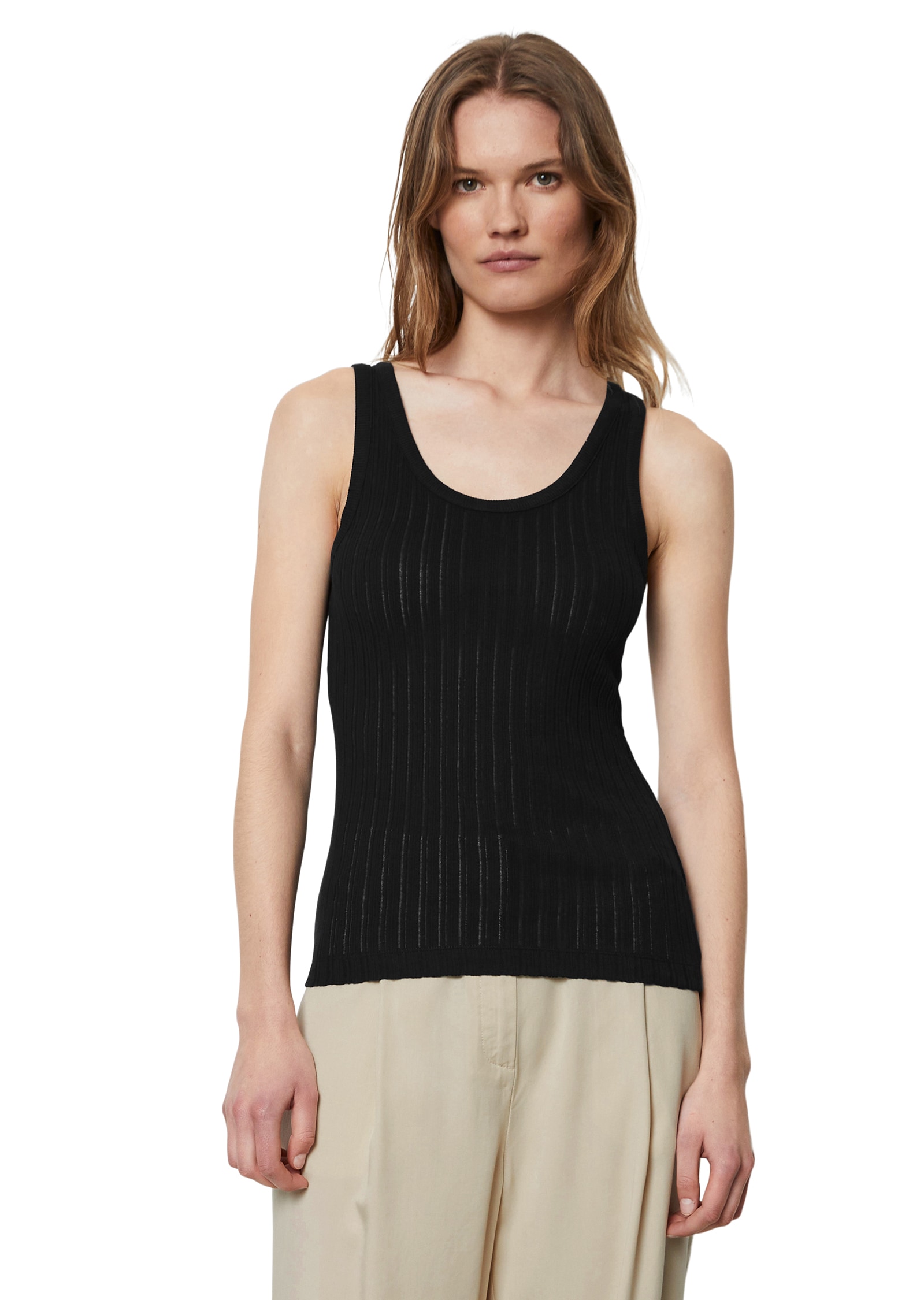 Marc O'Polo Tanktop, Pointelle-Tanktop regular