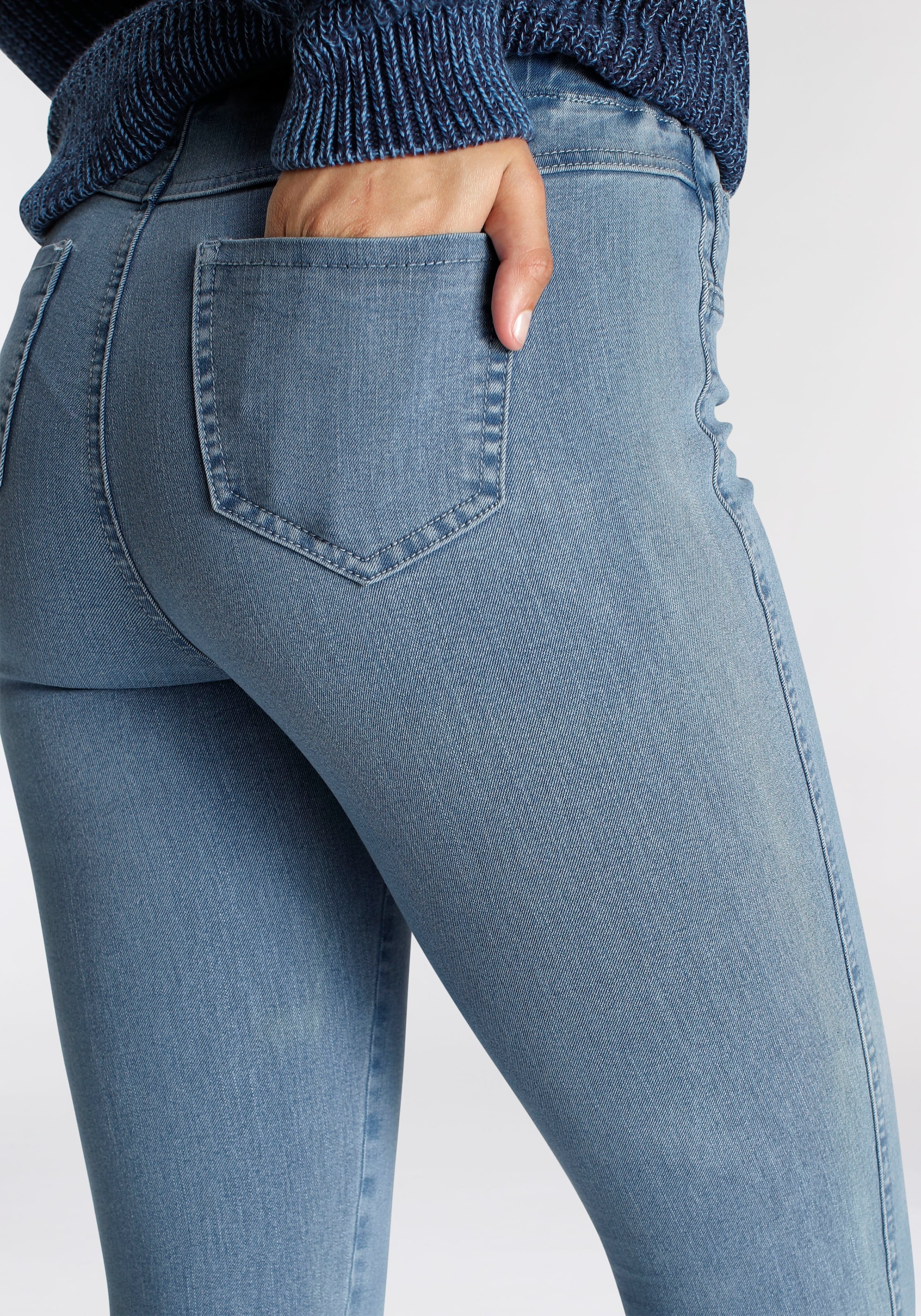 Arizona Jeansjeggings »360 Grad Elastisch«, extra-eng geschnittene Beinform, hohe Leibhöhe