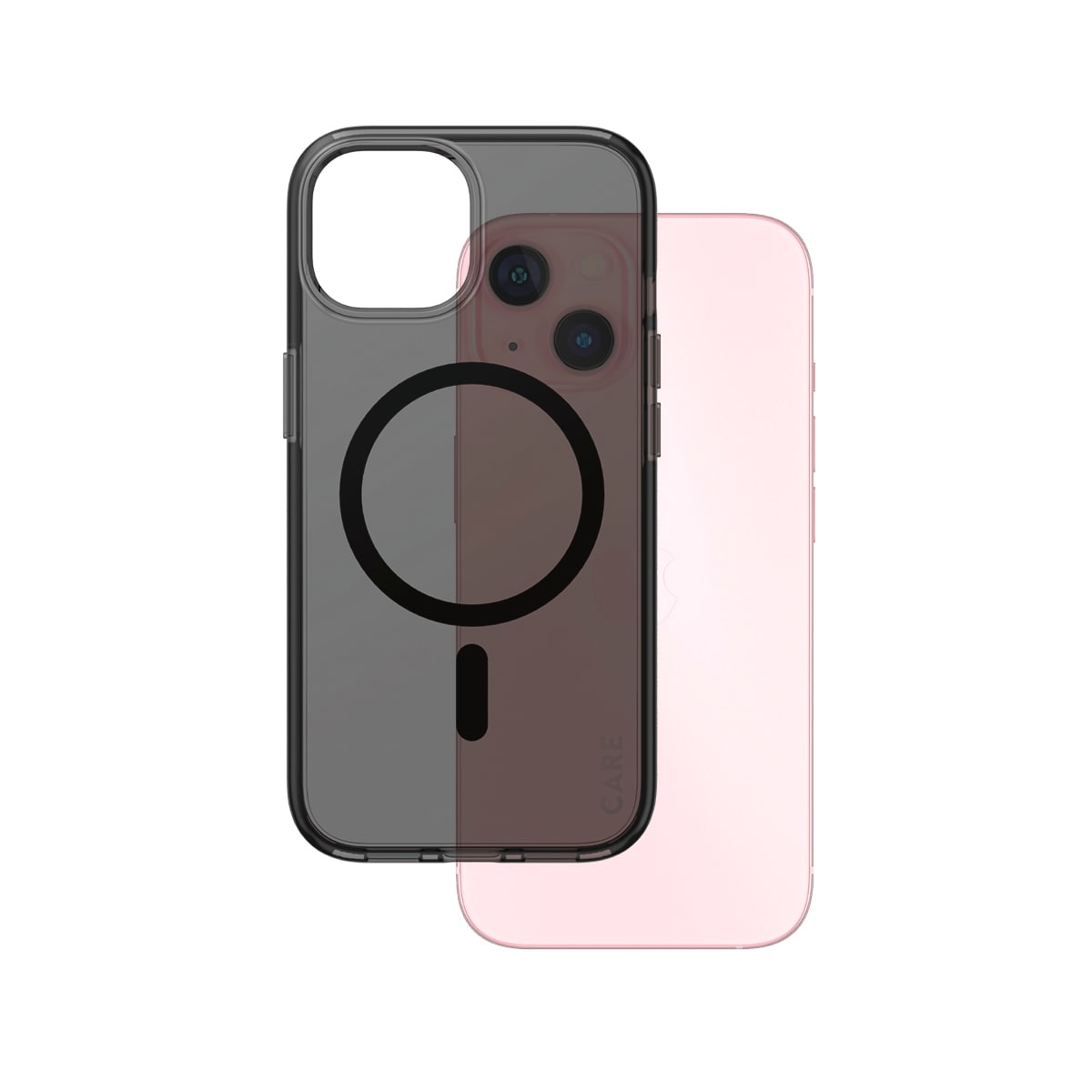 CARE by PanzerGlass Handyhülle »MagSafe Compatible Smokey Case für Apple iPhone 15«, Backcover, Schutzhülle, Handyschutzhülle, Case, Schutzcase, stossfest