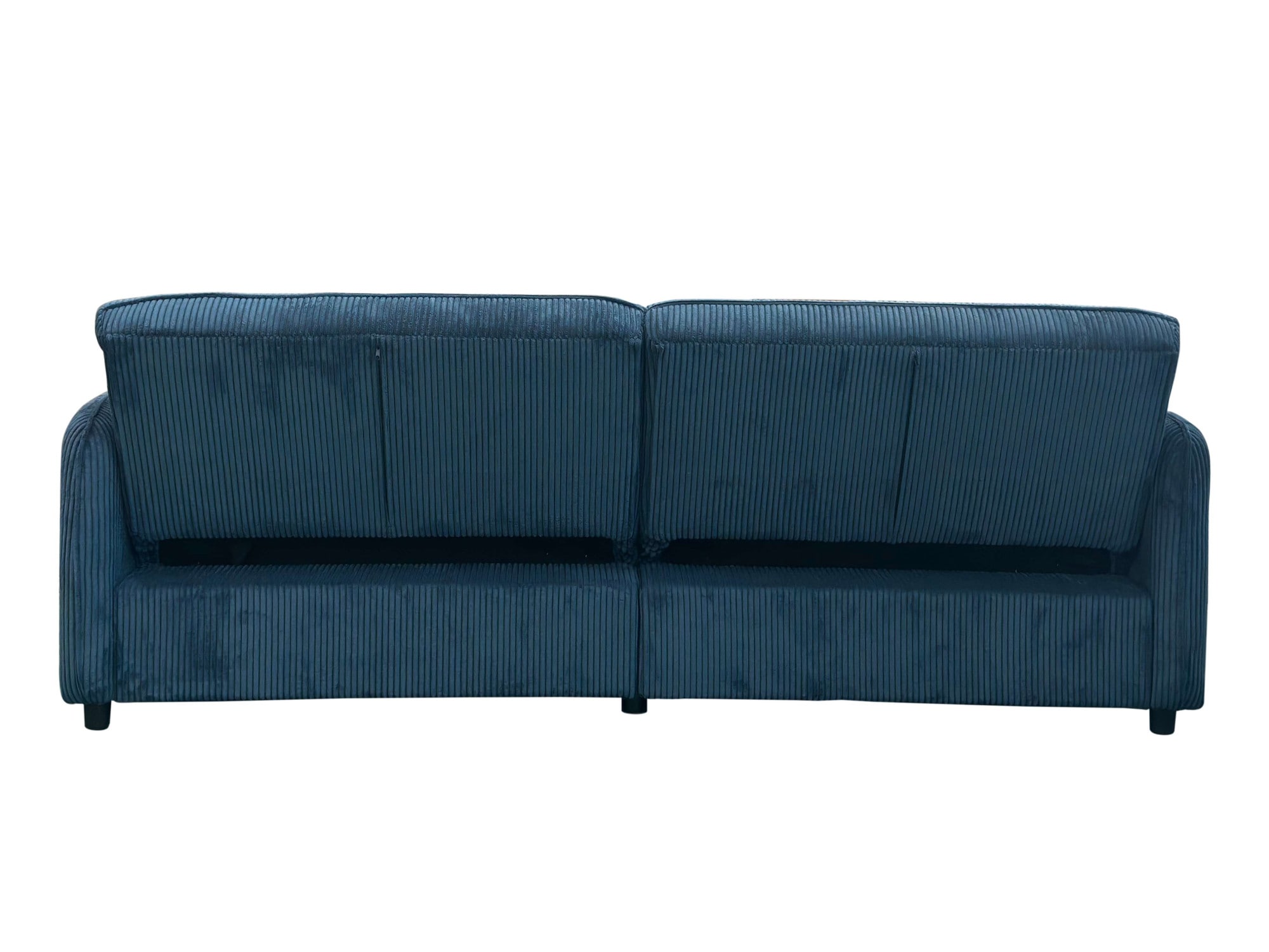 Dorel Home 3-Sitzer »Allie Curved Schlafsofa 209 cm«, Bettfunktion (110/190), verstellbare Rückenlehne, Cord u. Velours