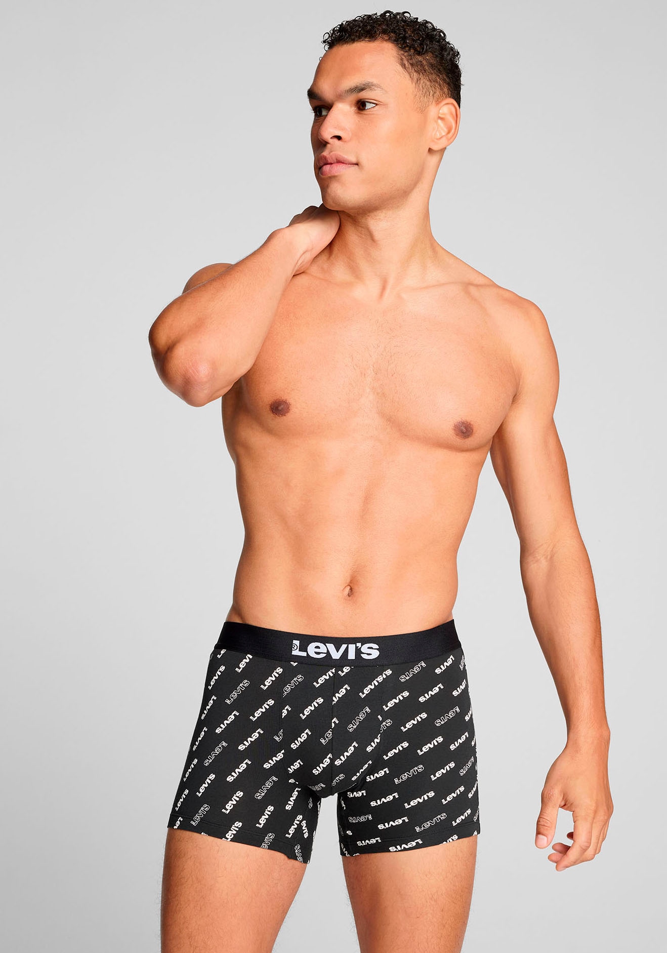 Levi's® Boxershorts »LEVIS MEN LOGO AOP BOXER BRIEF ORG CO 2P«, (2er Pack), mit stilvoller Musterung
