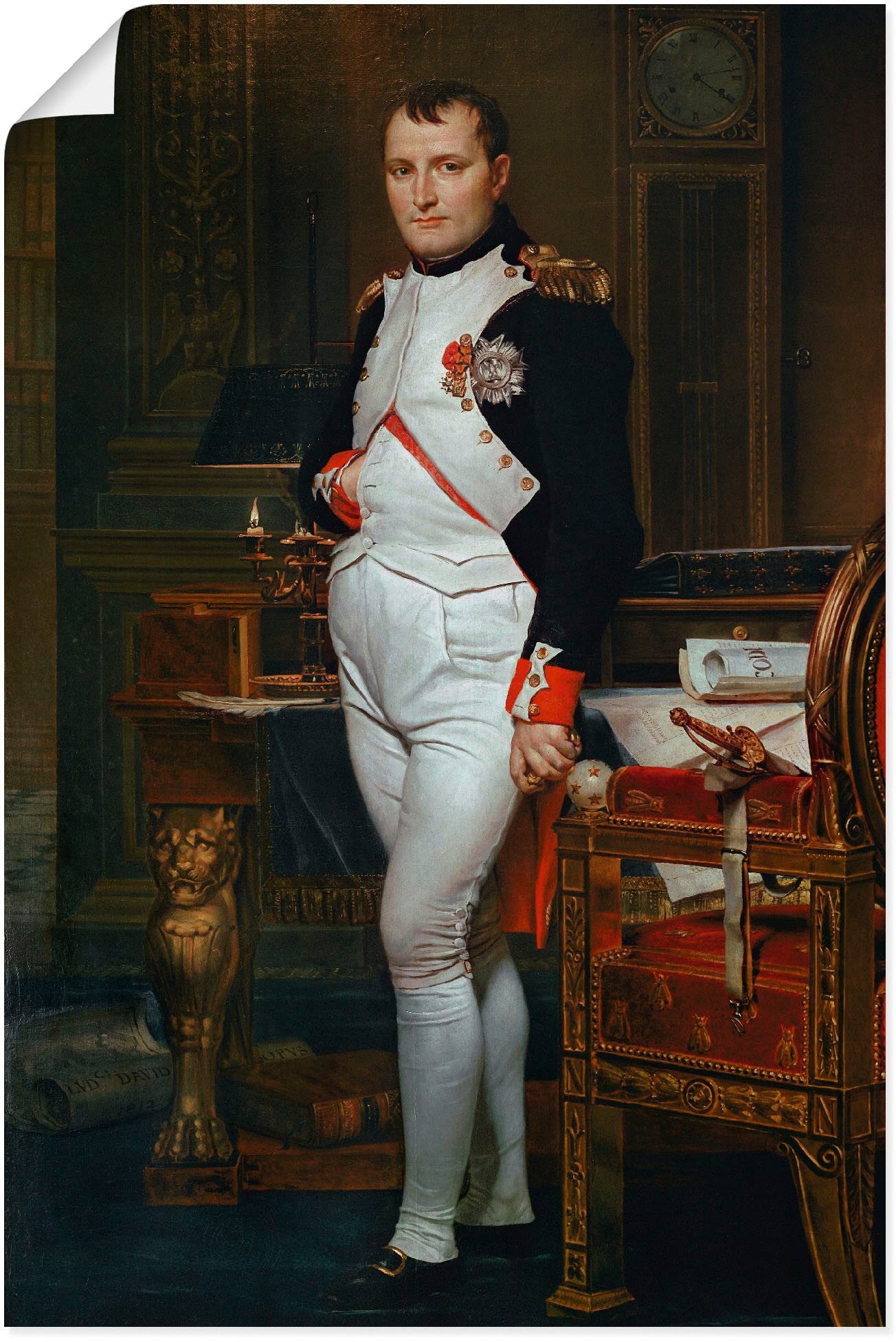 Kunstdruck »Napoleon I. Bonaparte. 1812«, Menschen, (1 St.), als Alubild,...