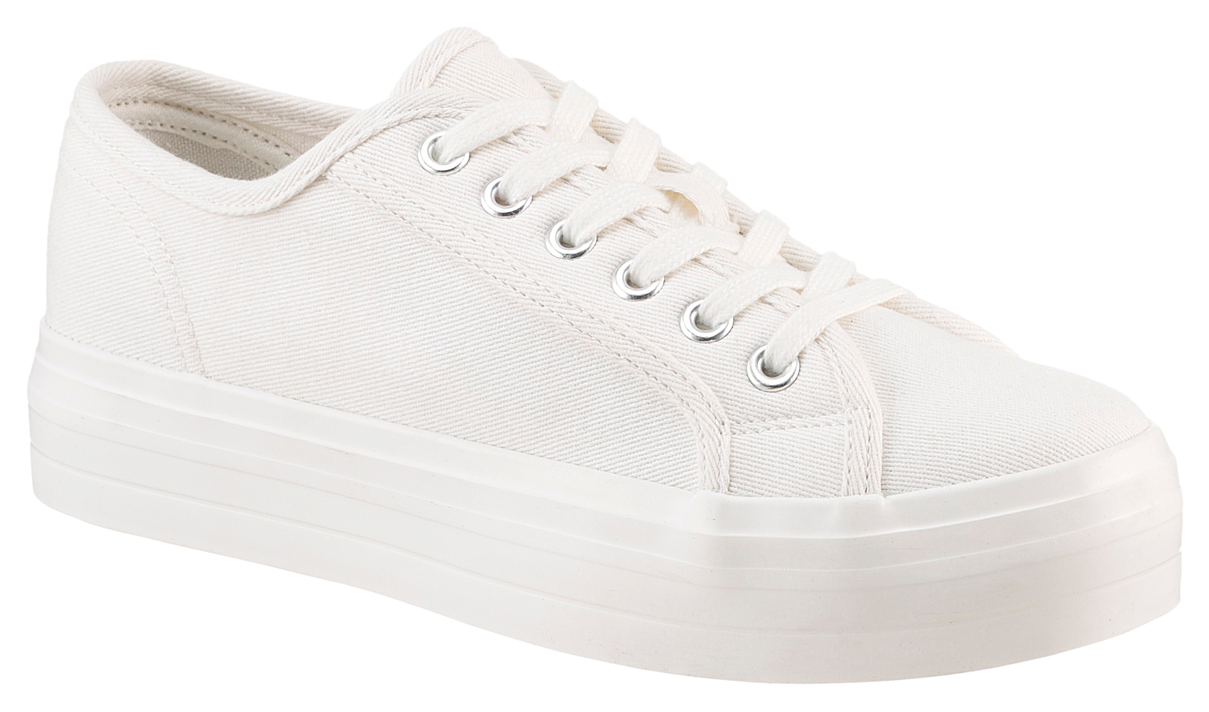 Aniston SHOES Plateausneaker, Freízeitschuh, Basic-Sneaker, Schnürschuh - NEUE KOLLEKTION