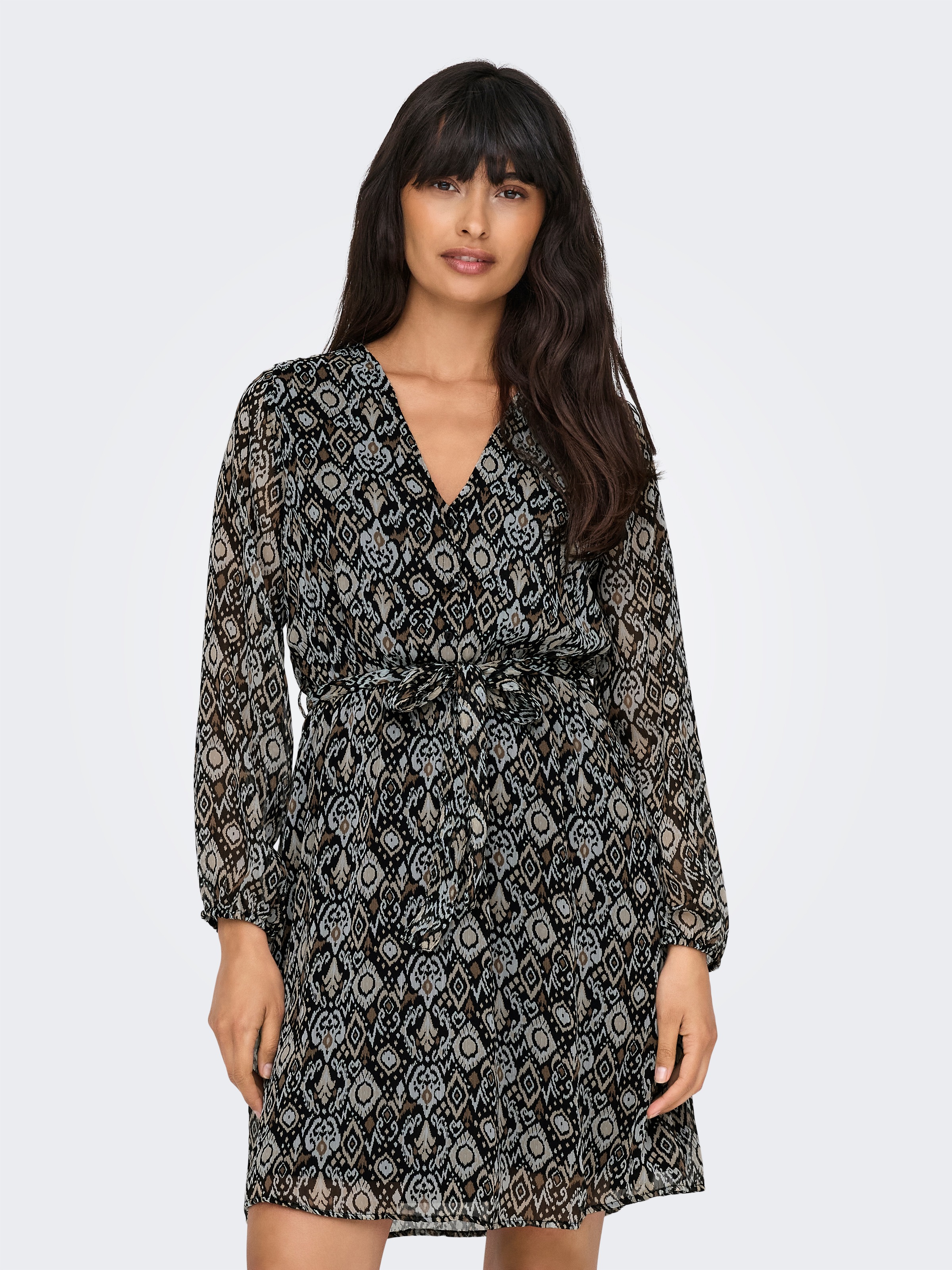 ONLY Druckkleid »ONLCERA 3/4 SHORT DRESS WVN NOOS« Sommerkleid