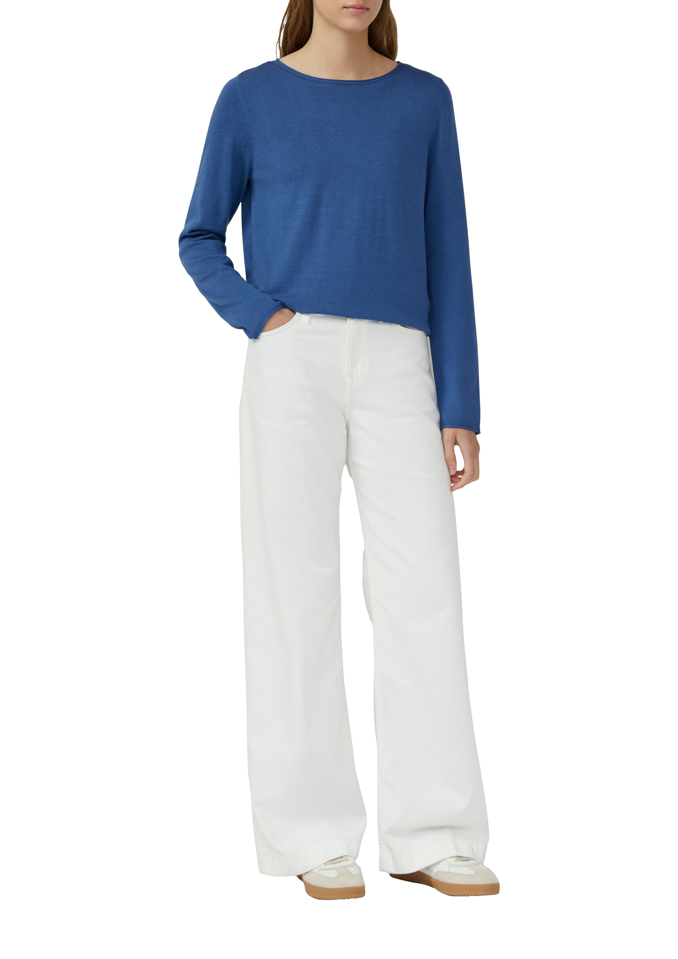 s.Oliver Langarmshirt, mit Rollkanten