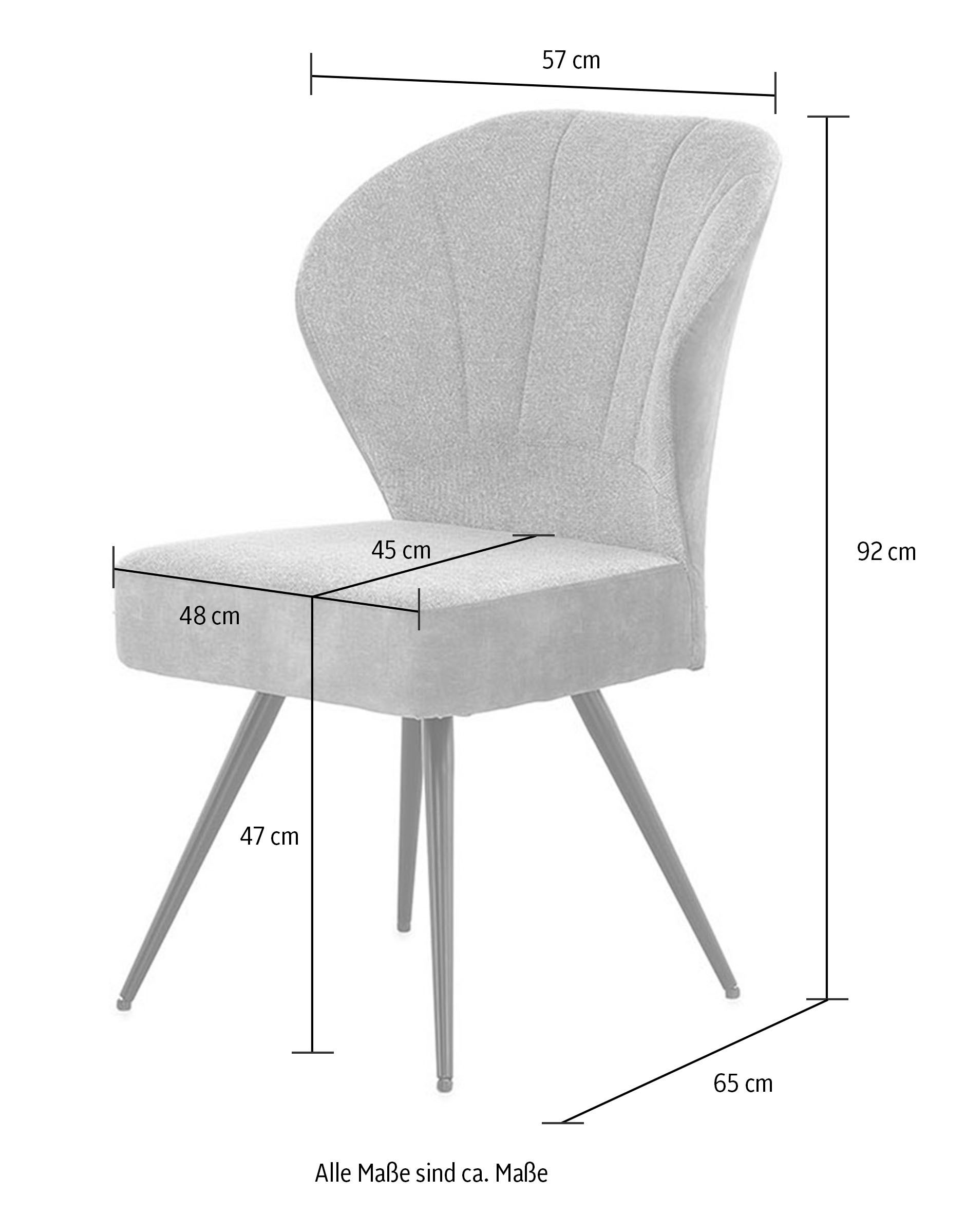Jockenhöfer Gruppe Freischwinger »Oder«, (Set), 4 St., Microfaser, mit Taschenfederkenpolsterung, Materialmix, in 2 Farben bestellbar
