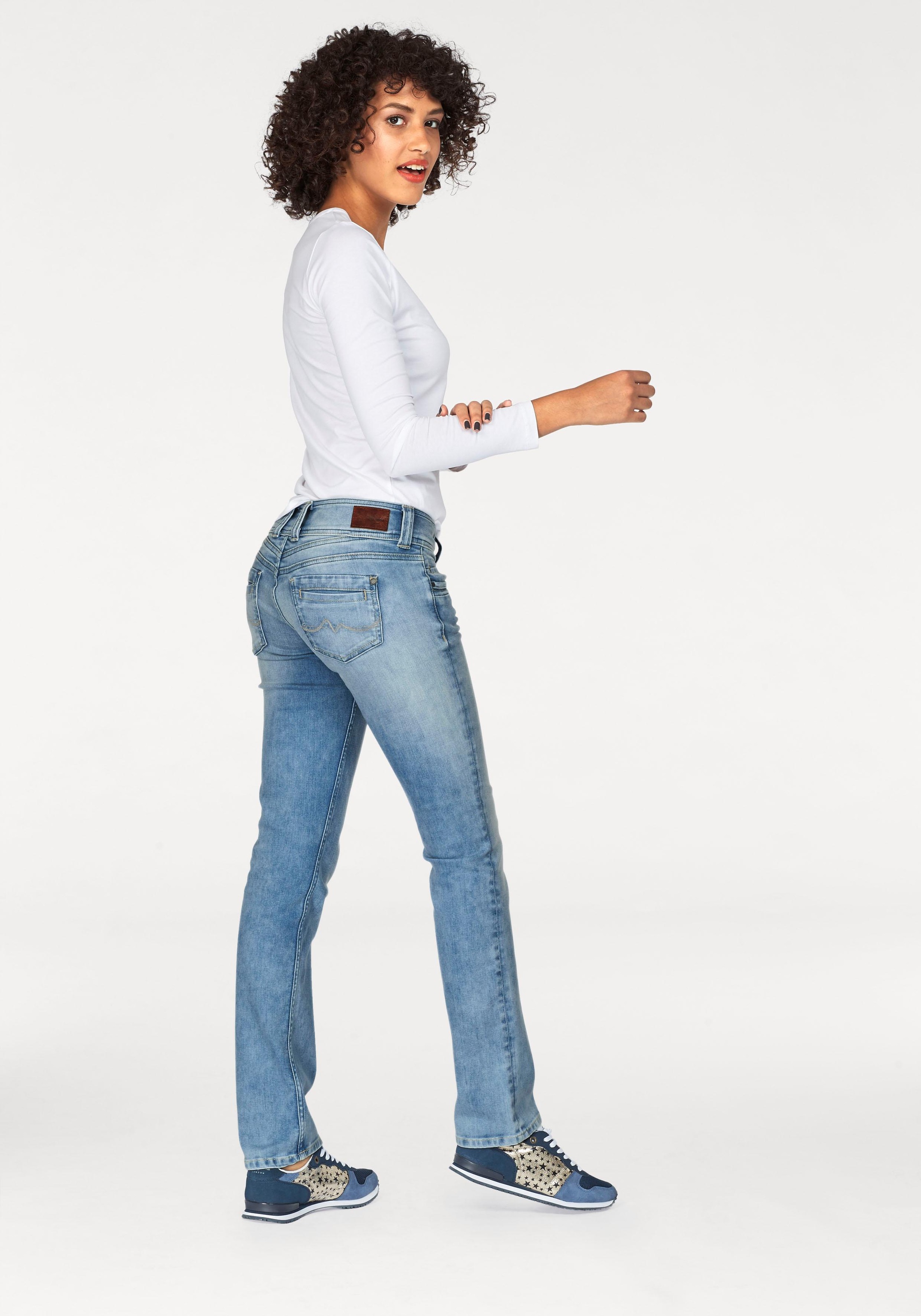Pepe L/S«, Jelmoli-Versand Logo-Print Langarmshirt bestellen Jeans mit online bei »NEW VIRGINA Schweiz