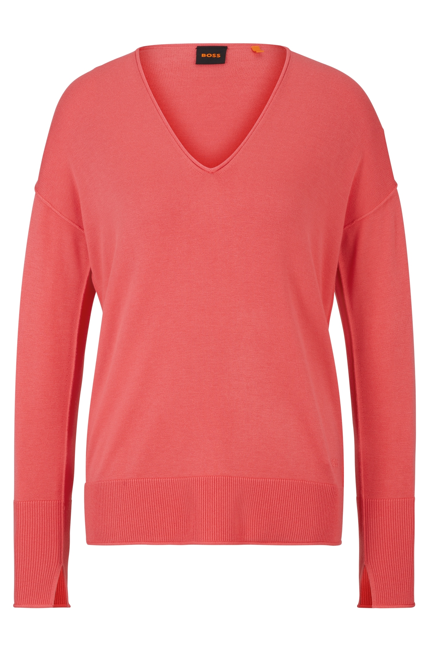 BOSS ORANGE Strickpullover »C_Freno Premium Damenmode«, mit Ziernaht