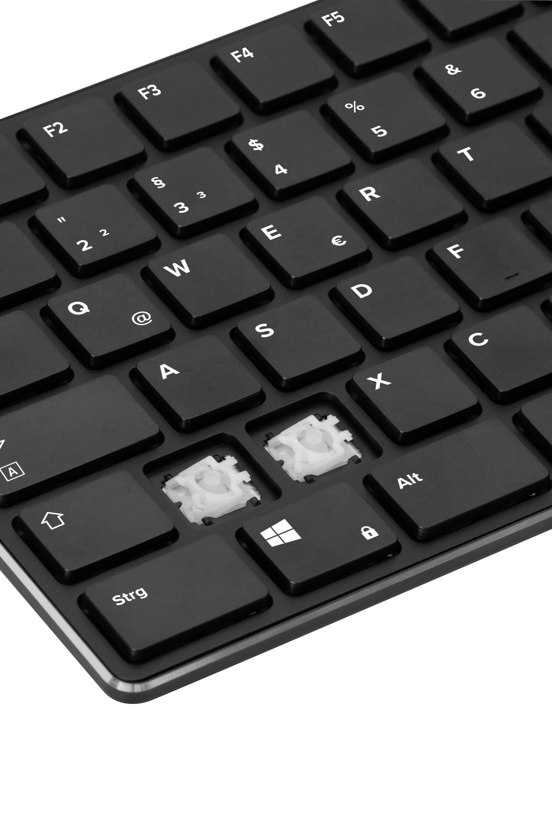 Speedlink Tastatur »RIVA Slim Metal Scissor, edles Metall Gehäuse«, kabelgebunden, DE-Layout