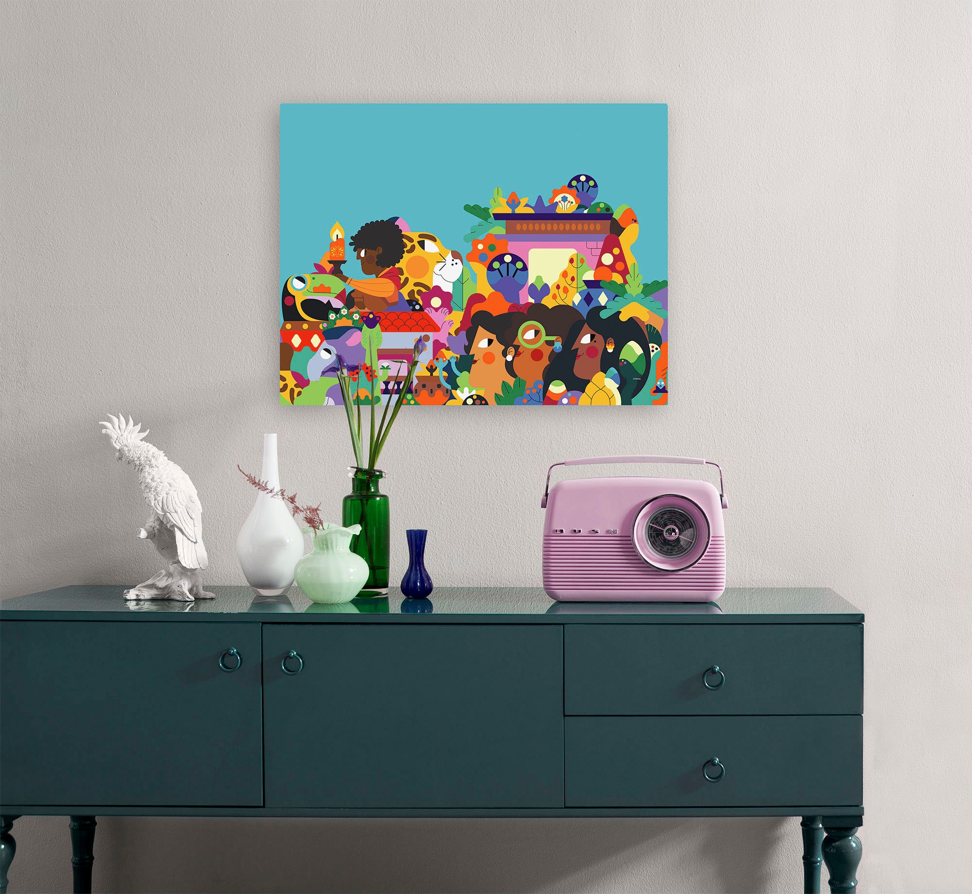 Komar Leinwandbild »Encanto Colours of Columbia - Grösse 30 x 40 cm«, Disney, (1 St., 30 x 40 cm (Breite x Höhe), Keilrahmenbild mit Echtholzrahmen, Kinderzimmer