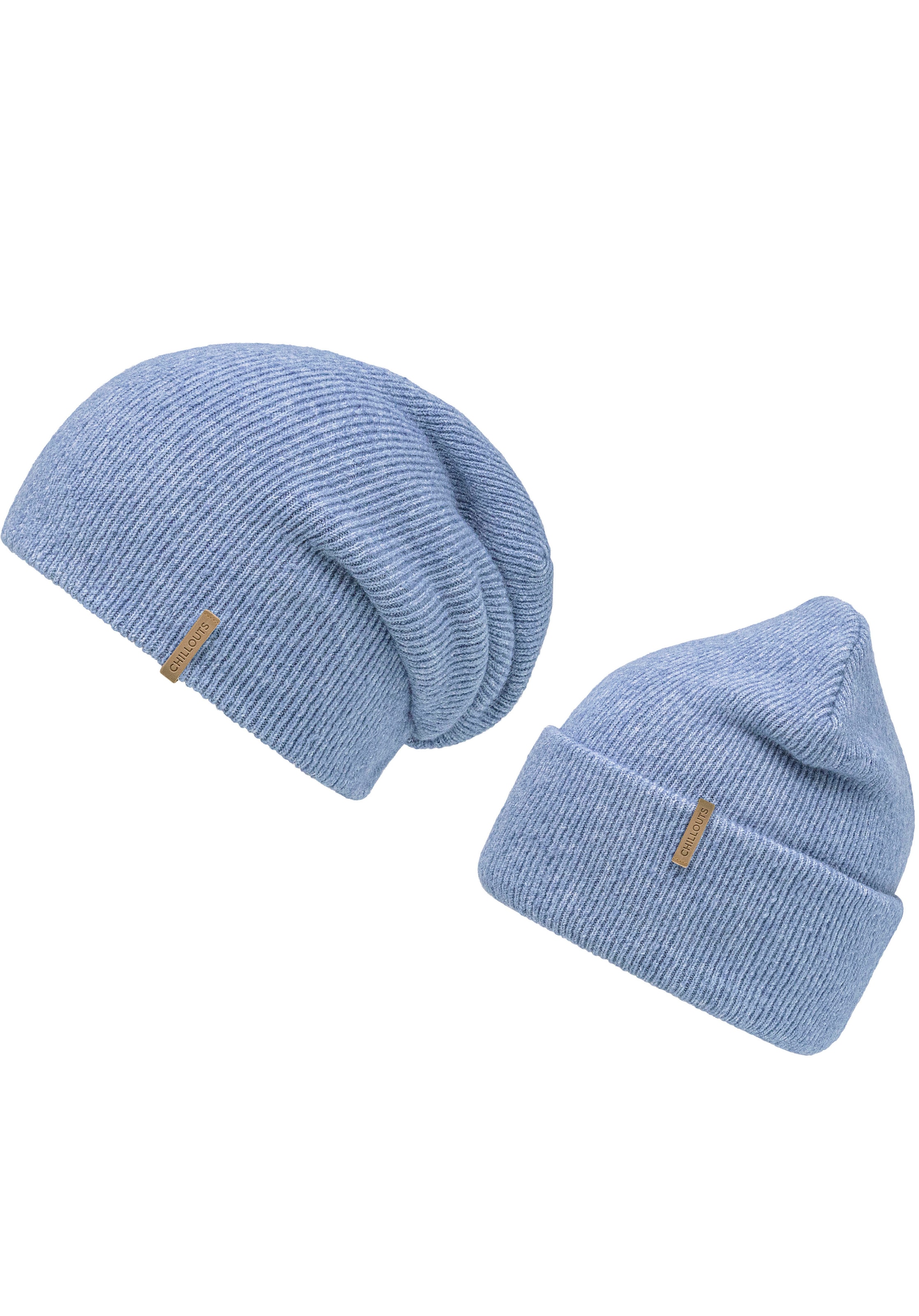 chillouts Beanie »Milea Hat«, tragbar als Beanie oder als Strickmütze mit Umschlag