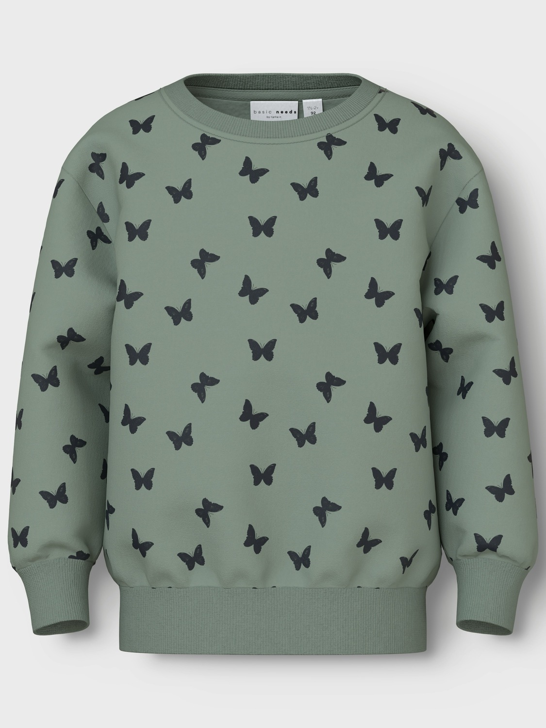 Name It Sweatshirt »NMFDAVINA LS SWEAT FLEECE BRU NOOS«, in klassischer Form und mit tollem Alloverprint