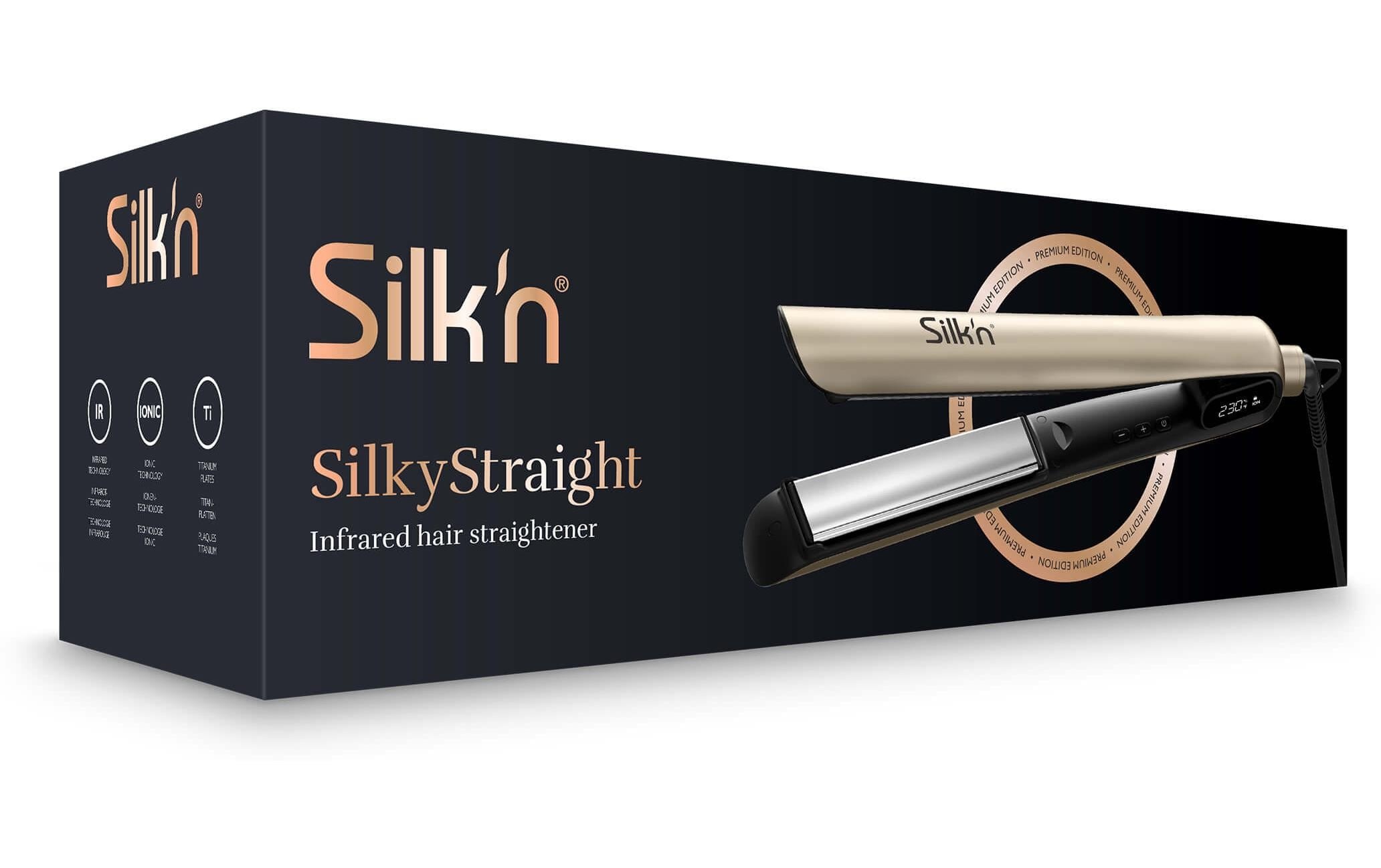 Silk'n Haarglättbürste »Silky Straight Premium Edition Goldfarben«