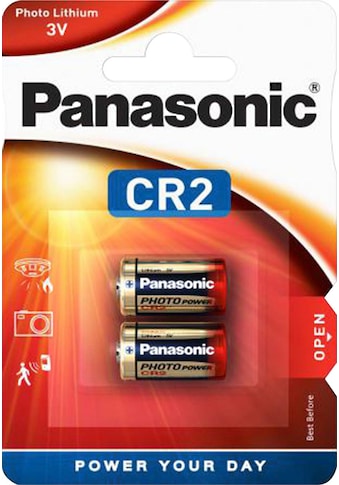 Panasonic Batterie »2er Pack Cylindrical Lithium - CR2«, CR2, 3 V, (Packung, 2 St.) kaufen