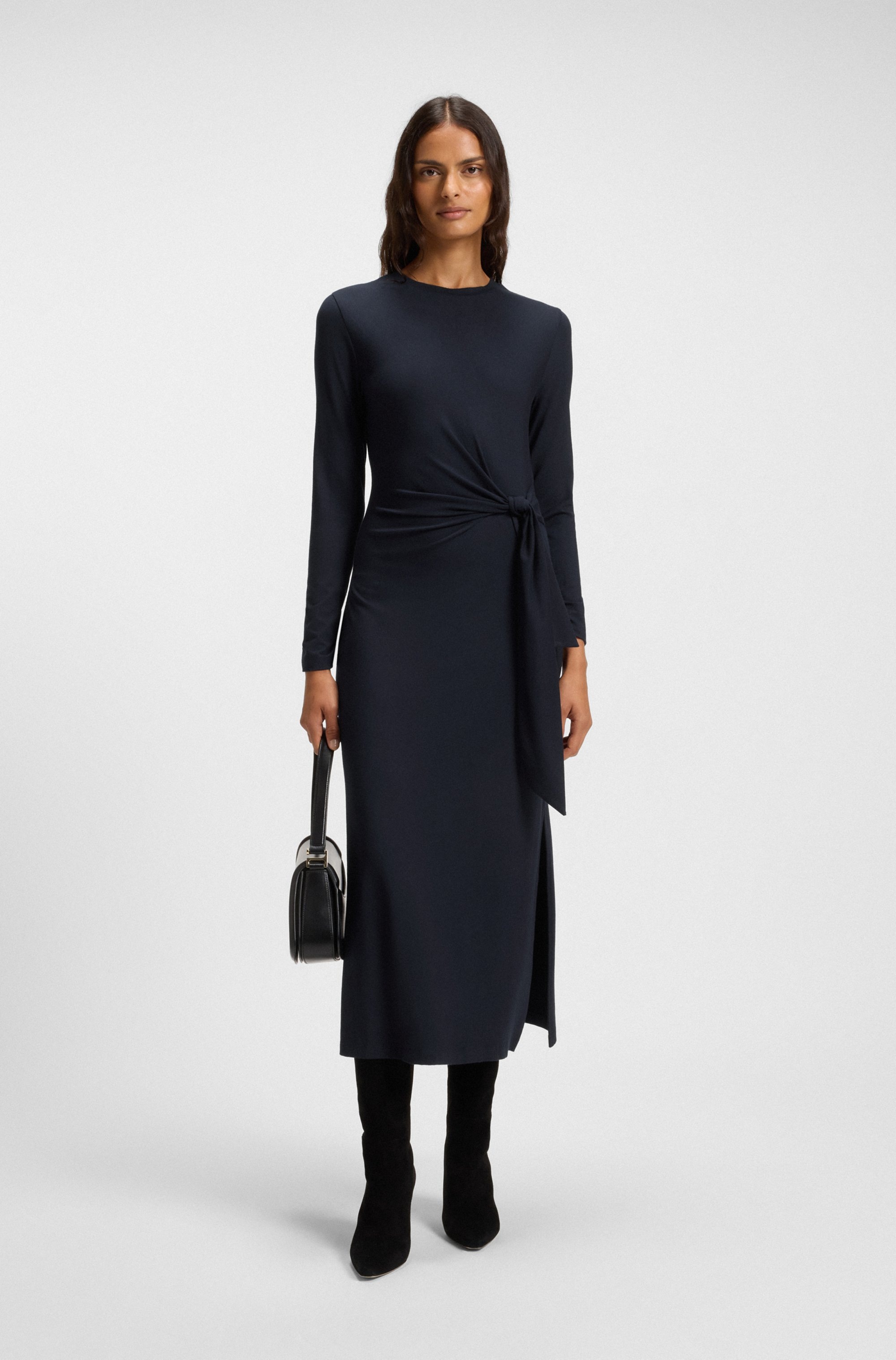 BOSS ORANGE Jerseykleid »Erlot Premium Damenmode« im Regular Fit, Rundhals