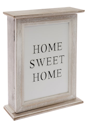 Home affaire Schlüsselkasten »Home Sweet Home, weiss«, mit 6 Haken & Schriftzug,... kaufen