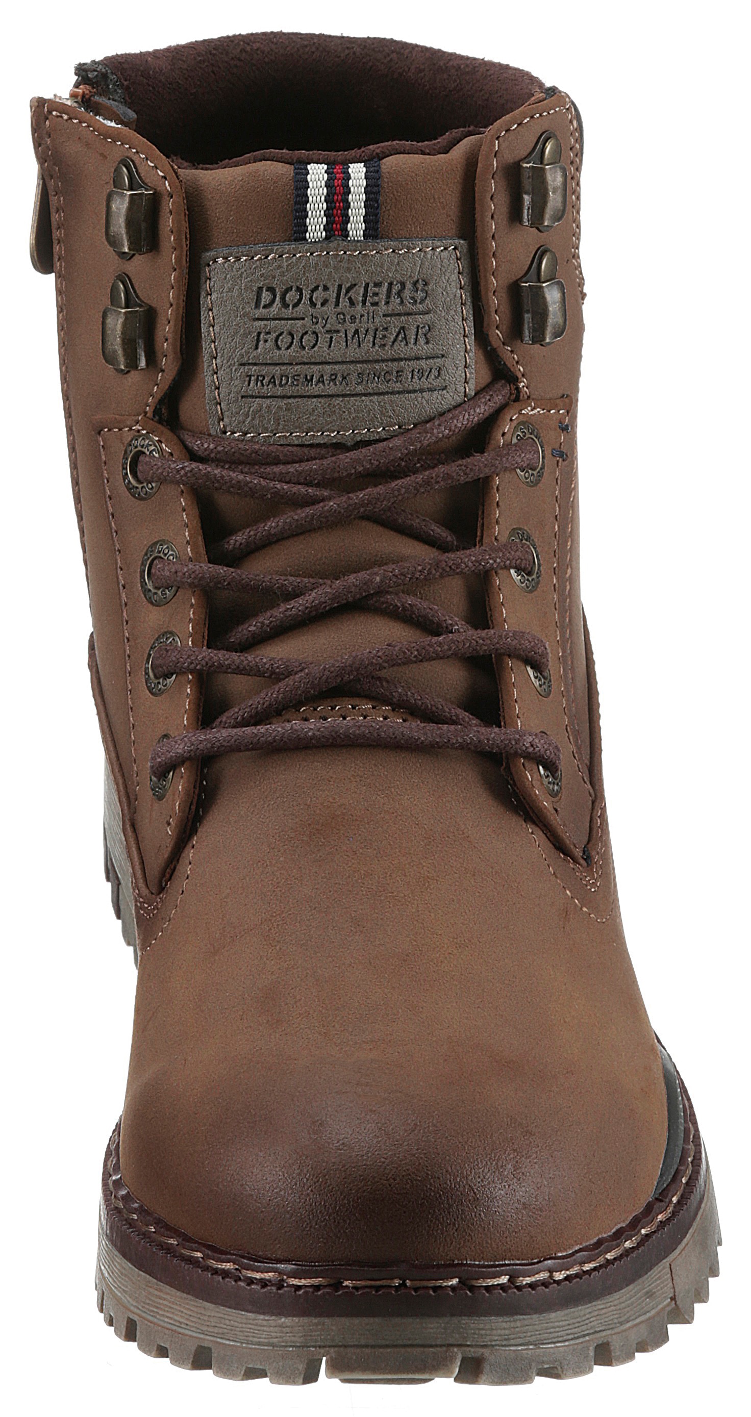 Dockers by Gerli Schnürboots, Hiking Boot, Trekking Boot, Schnürstiefel mit Reissverschluss