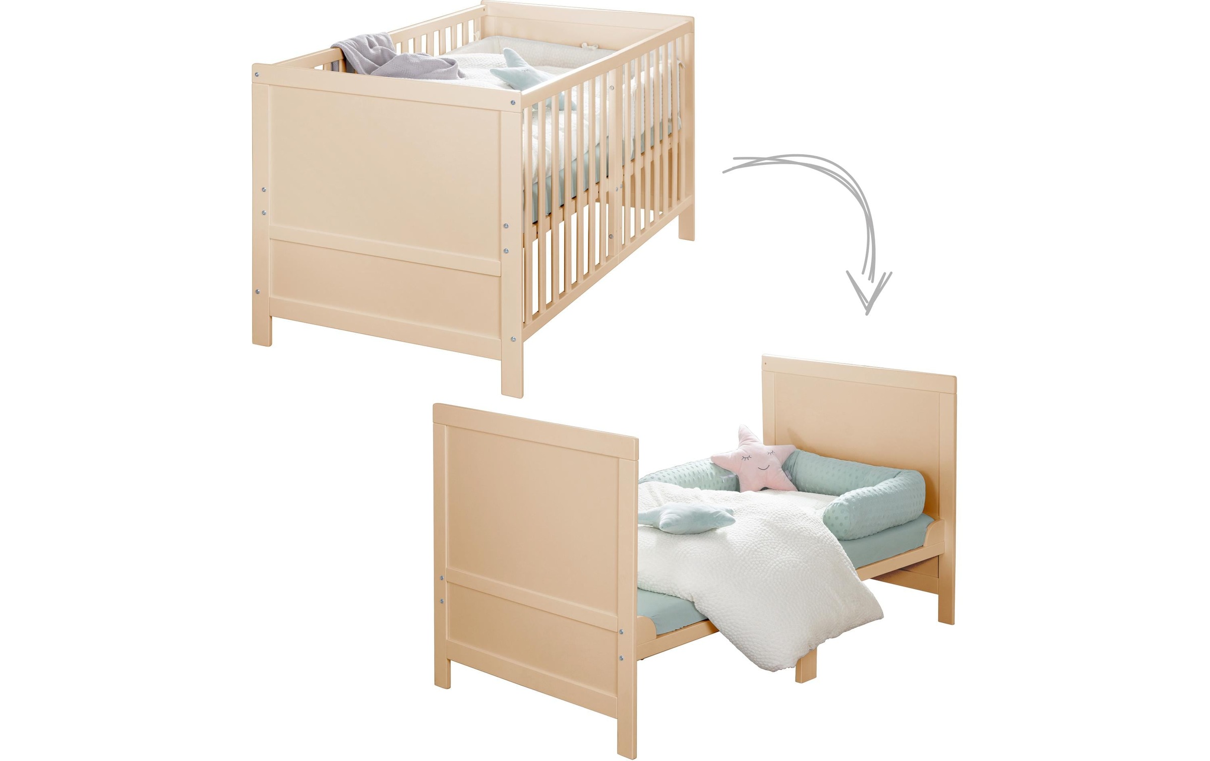 roba® Kinderbett »Kombi Easy Sleep Natur, 70 x 140 cm«, (1 tlg.)