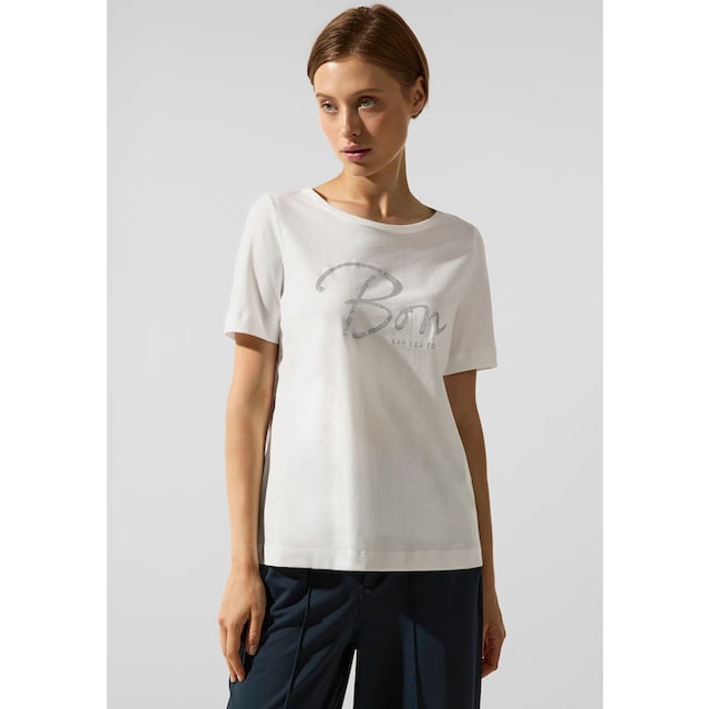 STREET ONE T-Shirt, mit einem hüftlangen Schnitt online bestellen bei  Jelmoli-Versand Schweiz