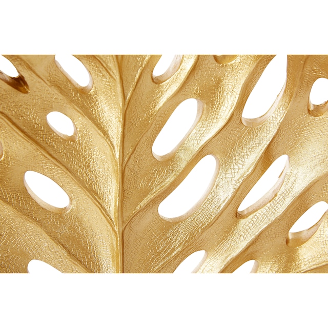 ❤ Leonique Wandkerzenhalter »Leaf, goldfarben«, (2er-Set), modern,  glamourös, Polyresin (Kunststein), goldfarben ordern im Jelmoli-Online Shop