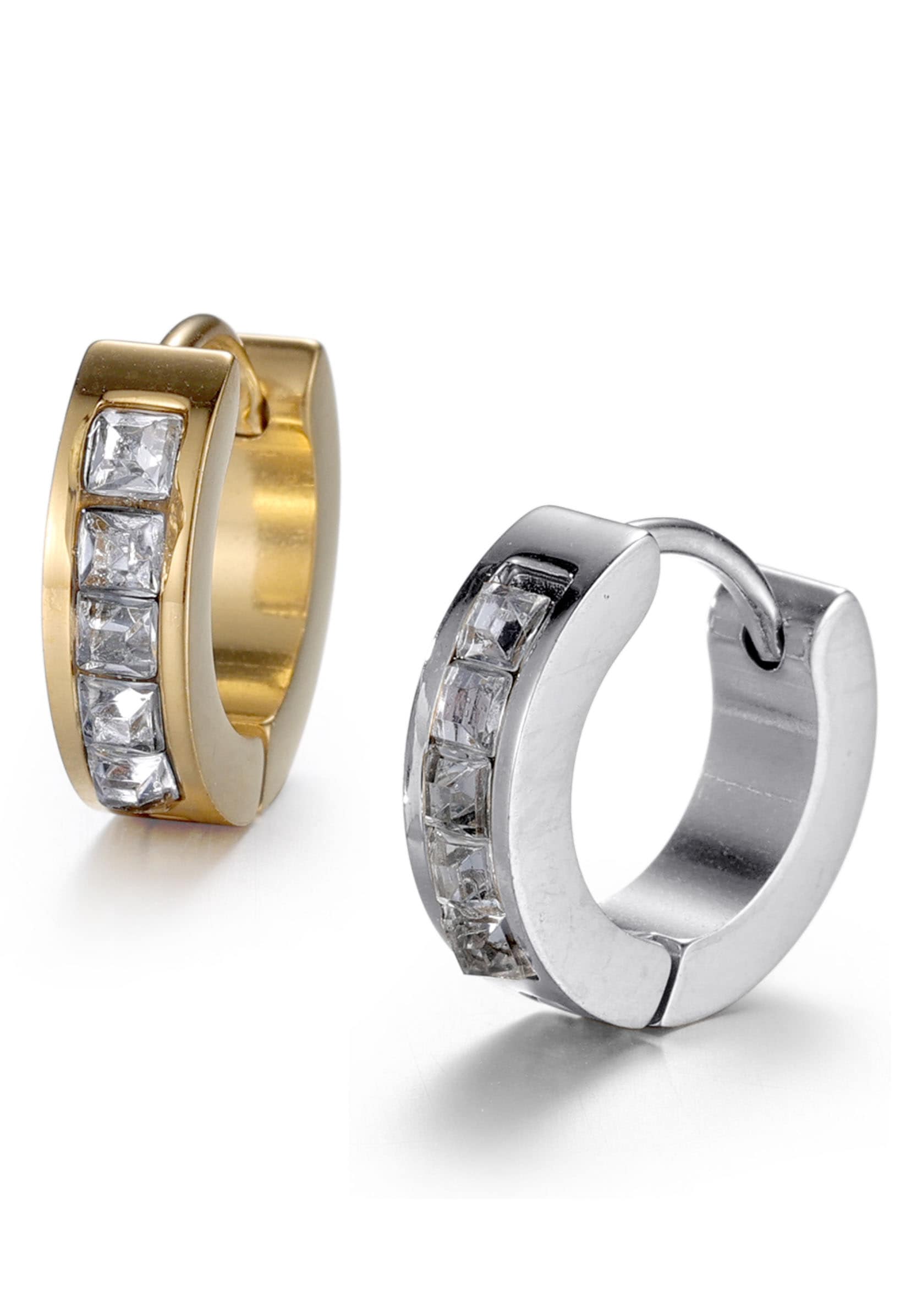 Firetti Creolen-Set »Crystal«, (Set, 2 tlg.), mit Zirkonia (synth.) kaufen