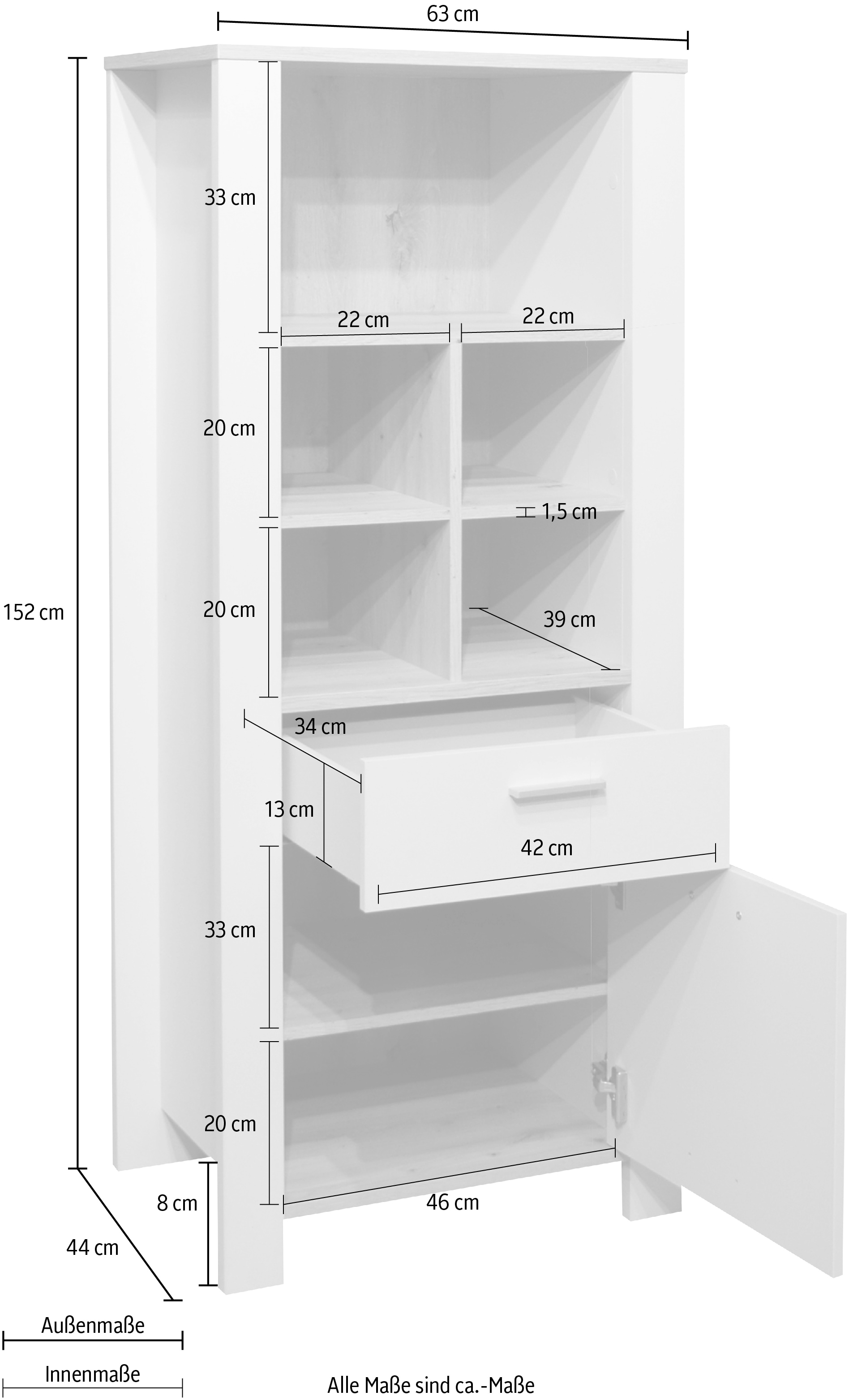 Mäusbacher Stauraumschrank »Nele«, Höhe 152 cm