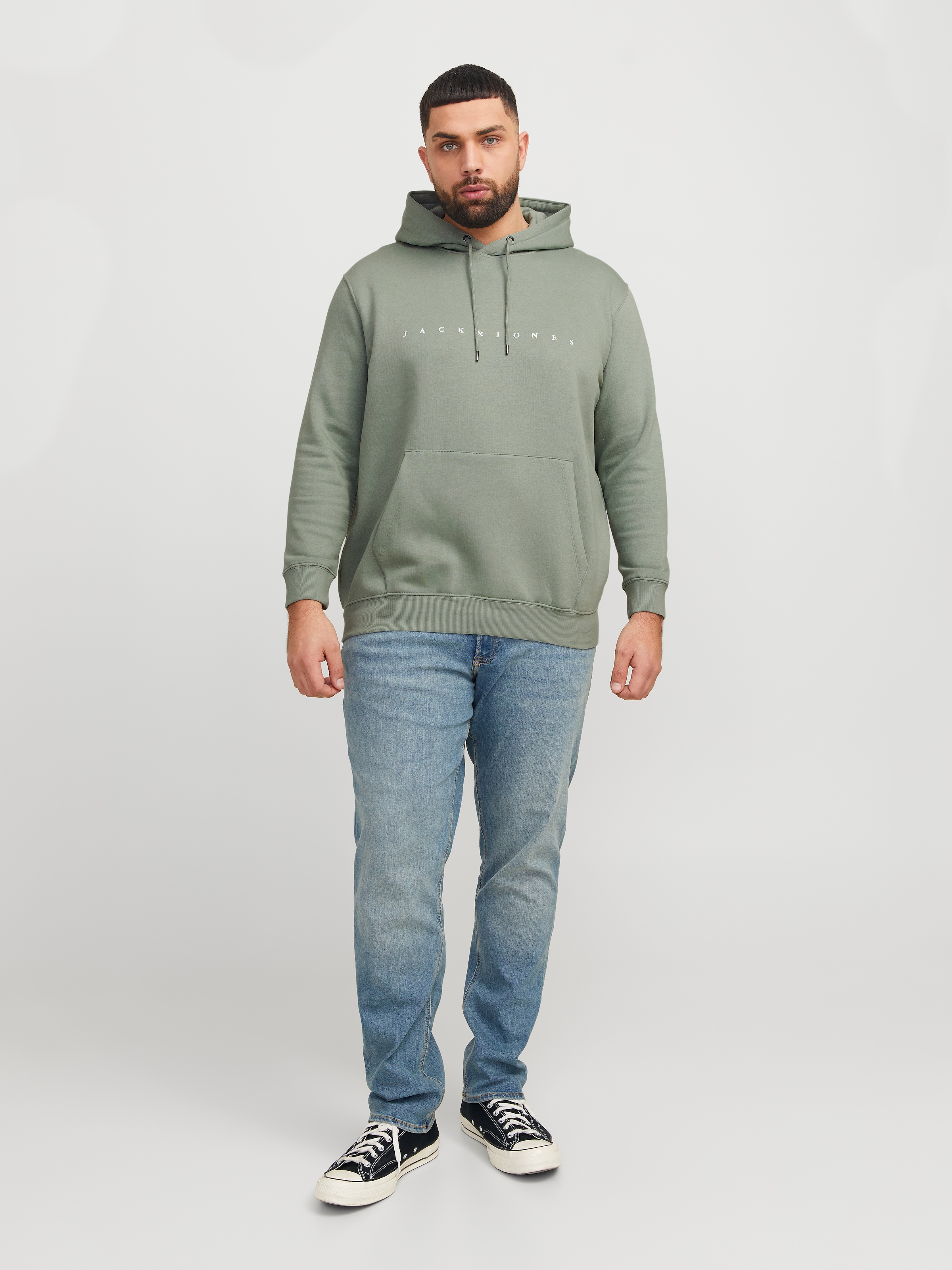 Jack & Jones PlusSize Kapuzensweatshirt »JJESTAR JJ SWEAT HOOD NOOS PLS«, mit Kängurutasche