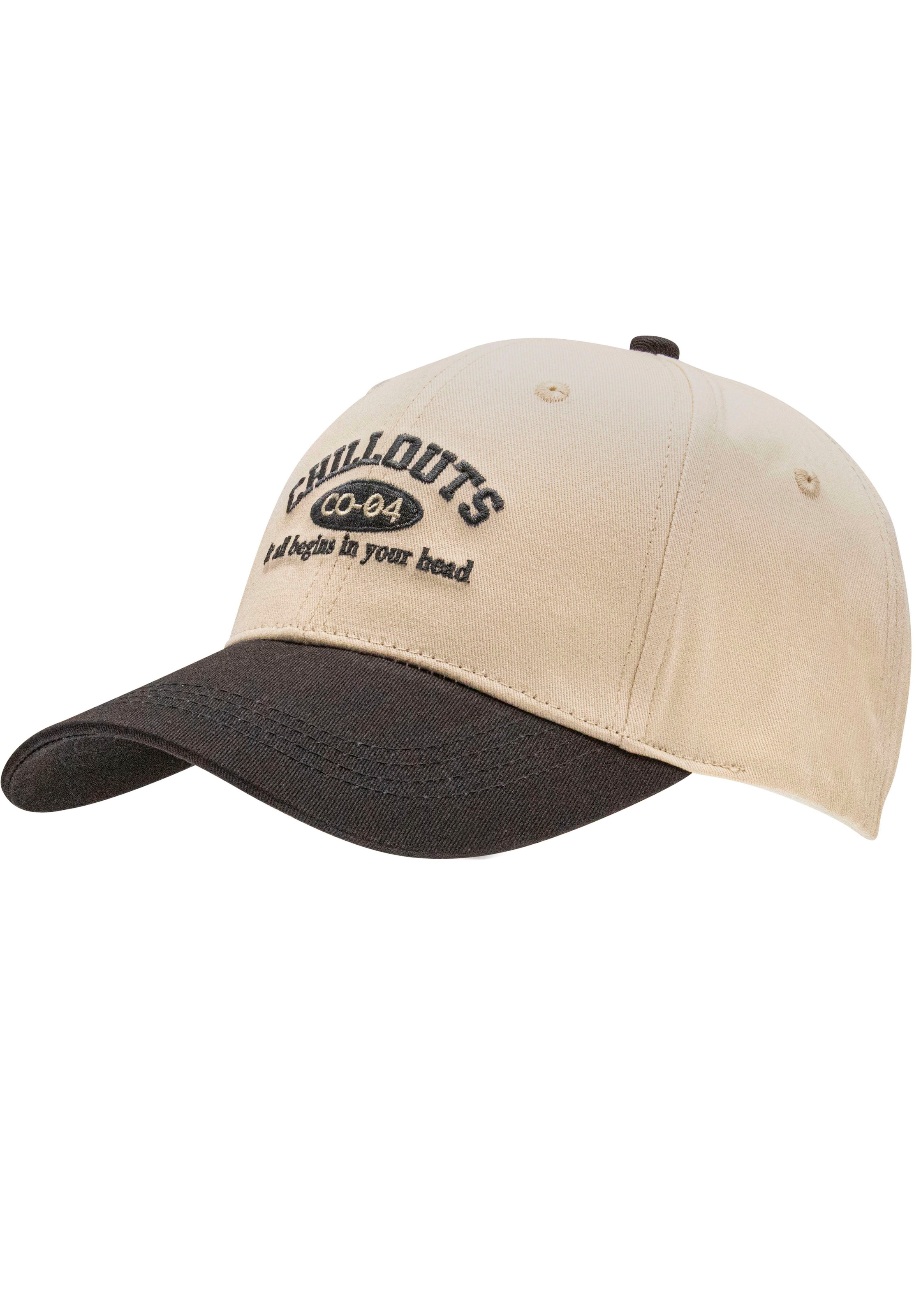 chillouts Baseball Cap, mit farbigem Schirm