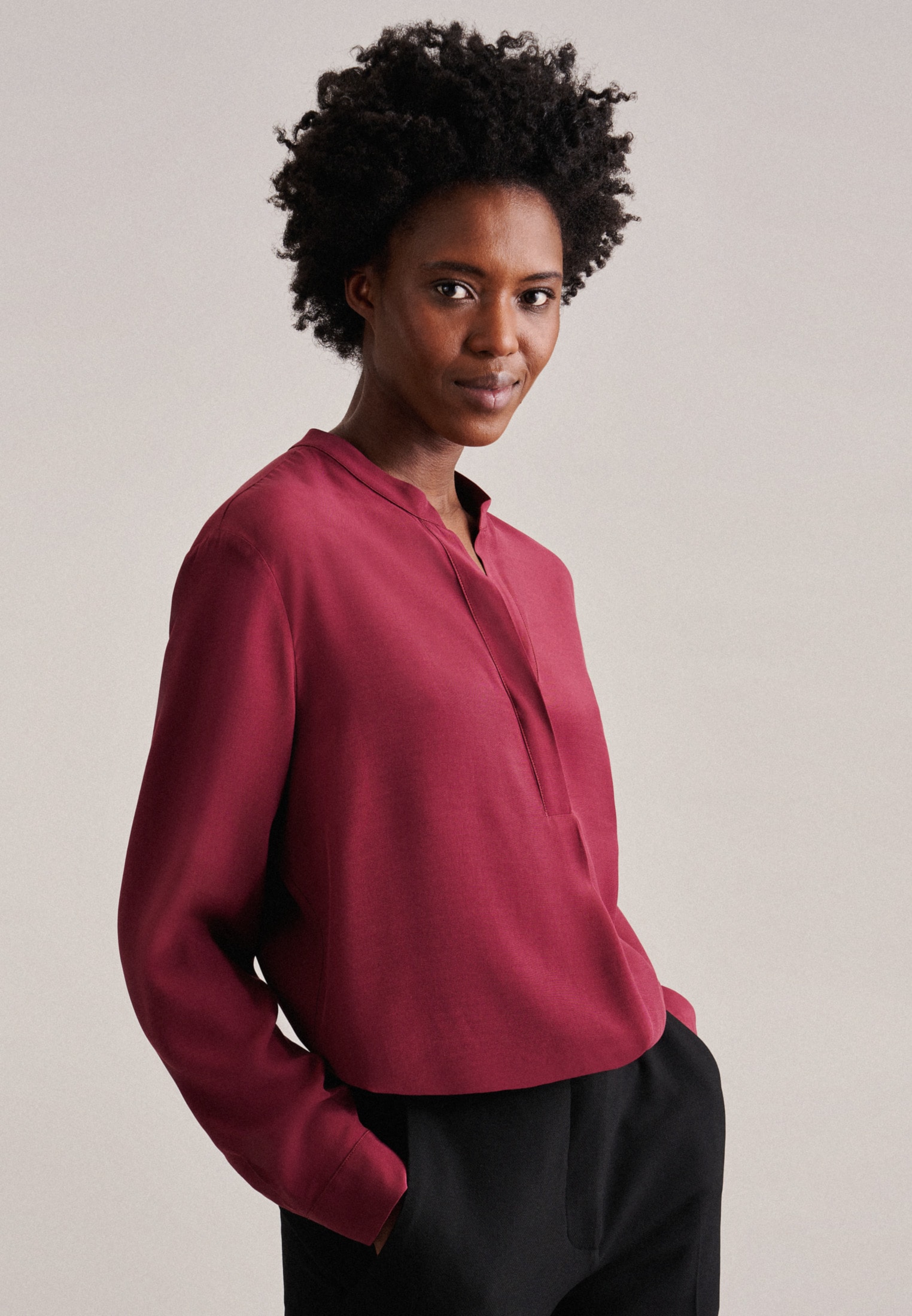 ❤ seidensticker Tunika Rose«, Klassische Shop Jelmoli-Online »Schwarze Bluse kaufen im Uni