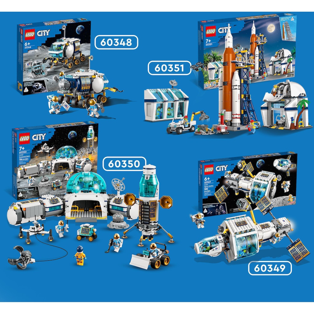 LEGO® Konstruktionsspielsteine »Mond-Rover (60348), LEGO® City«, (275 St.)