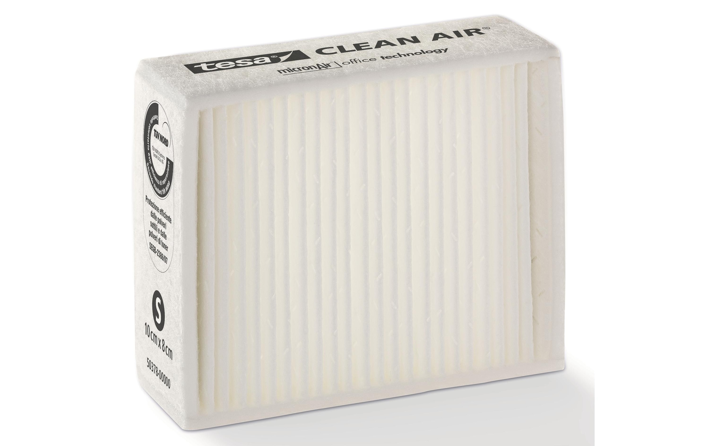 tesa Staubfilter »Clean Air S 100x80 mm für Laserdrucker«