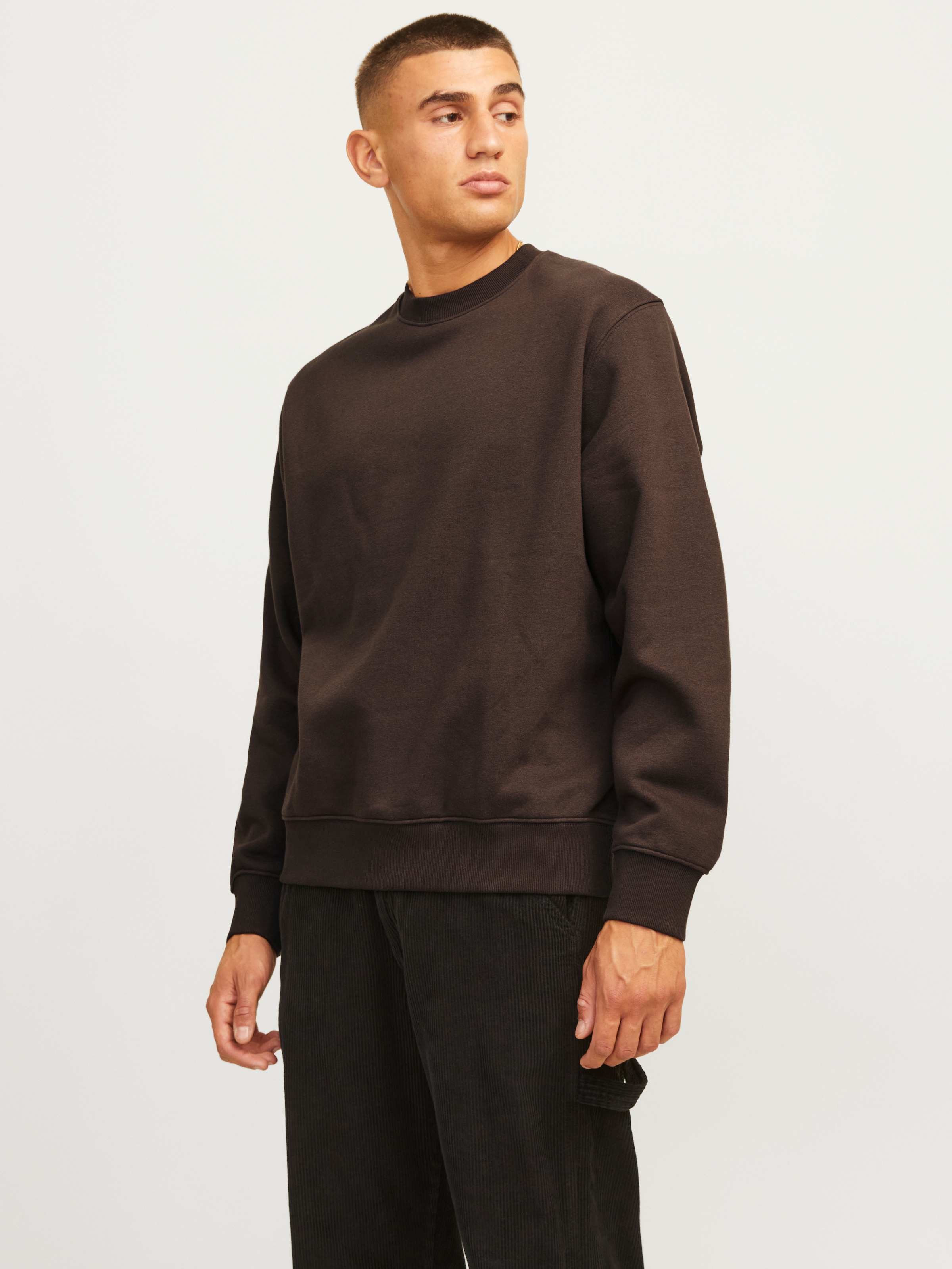 Jack & Jones Sweatshirt »JJEURBAN EDGE SWEAT CREW NECK NOOS«, mit Rippbündchen