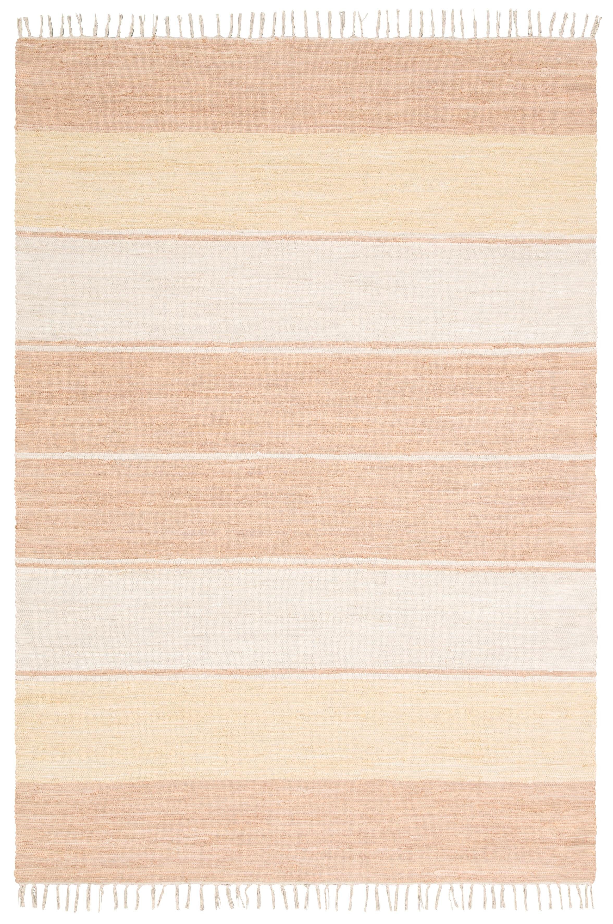 my home Teppich »Melina« rechteckig 5 mm Höhe handgewebt, waschbar bei 30 Grad, ideal im Wohnzimmer & Schlafzimmer