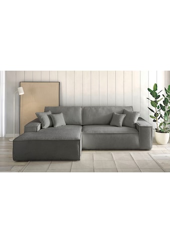 Ecksofa »Finnley Schlafsofa 267 cm in Bouclé u. Struktur fein«