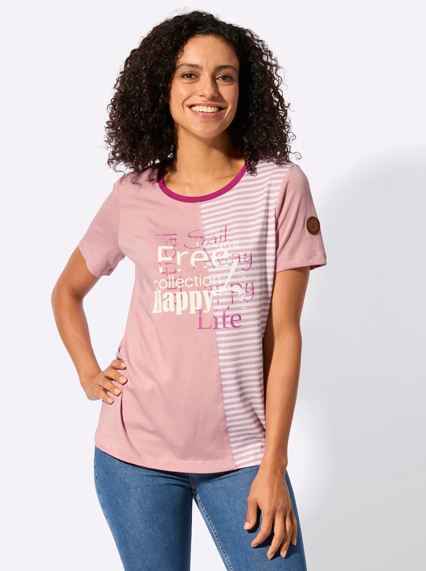 Casual Looks Rundhalsshirt »Rundhals-Shirt« 1 tlg.