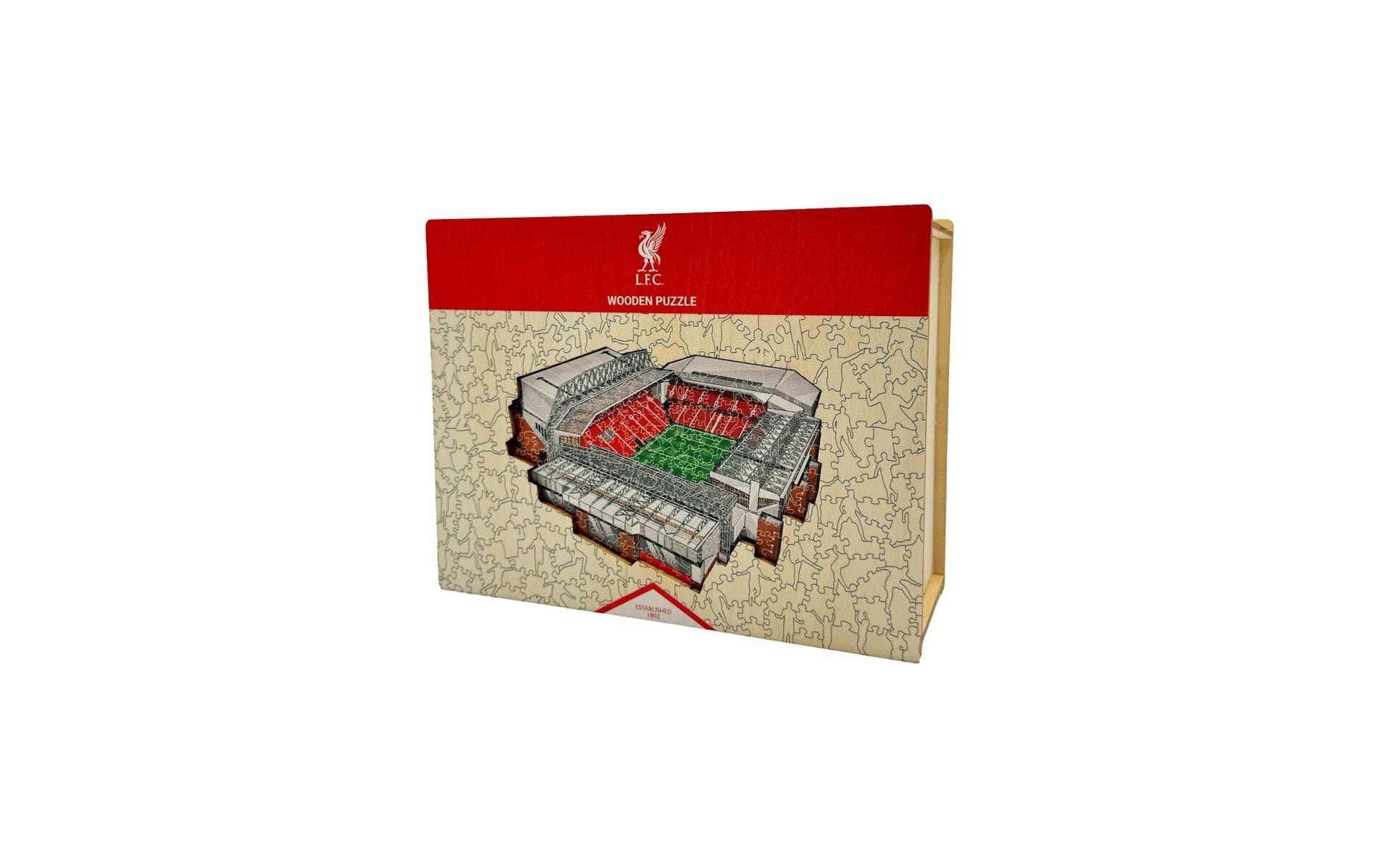 Puzzle »Iconic Liverpool FC – Anfield Stadium«, Holzart: Birke (Herkunftsland: China)