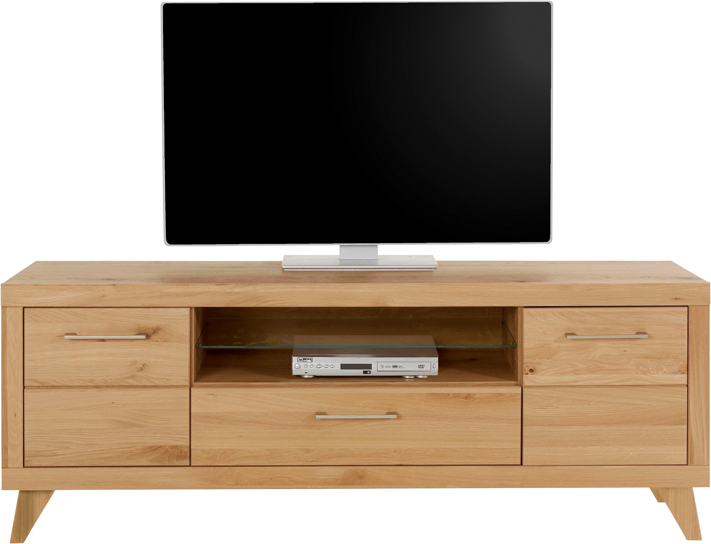 VOGL Möbelfabrik Lowboard »1237«, Massivholzfront, Breite ca. 171 cm, mit Softclose Funktion