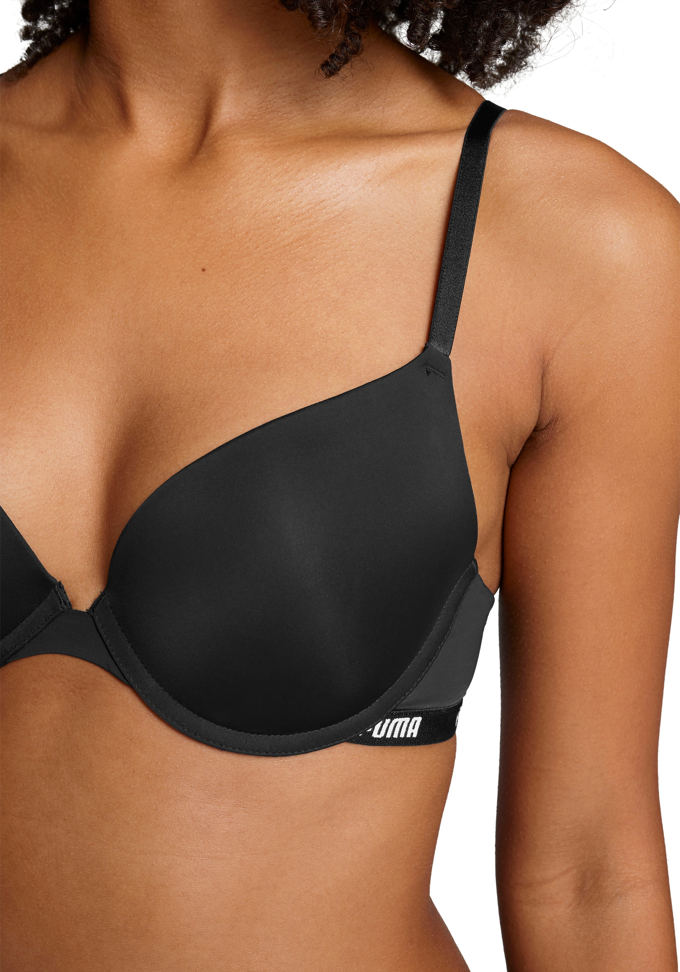PUMA Push-up-BH »PUMA WOMEN PUSHUP BRA 1P HANG«, mit gepolsterten Cups