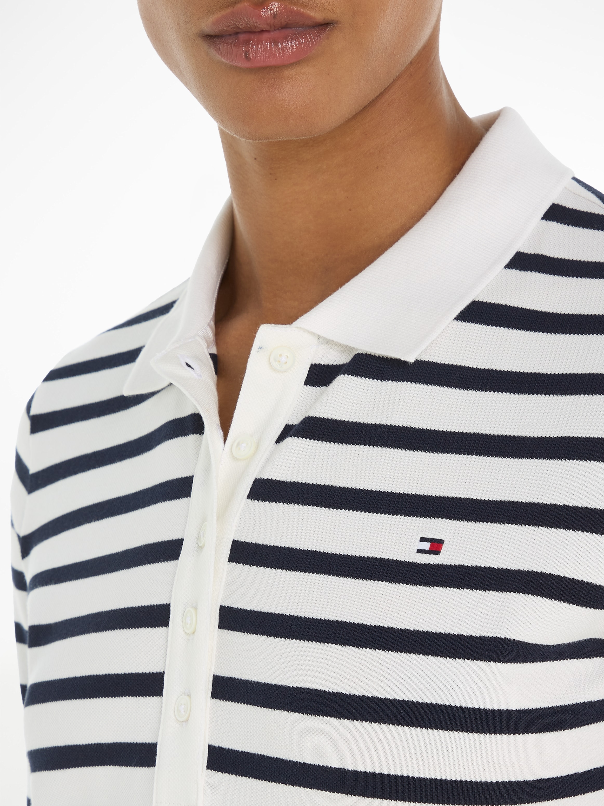 Tommy Hilfiger Poloshirt »1985 REG PIQUE STRIPE POLO SS«, mit dezenter Tommy Hilfiger Logostickerei