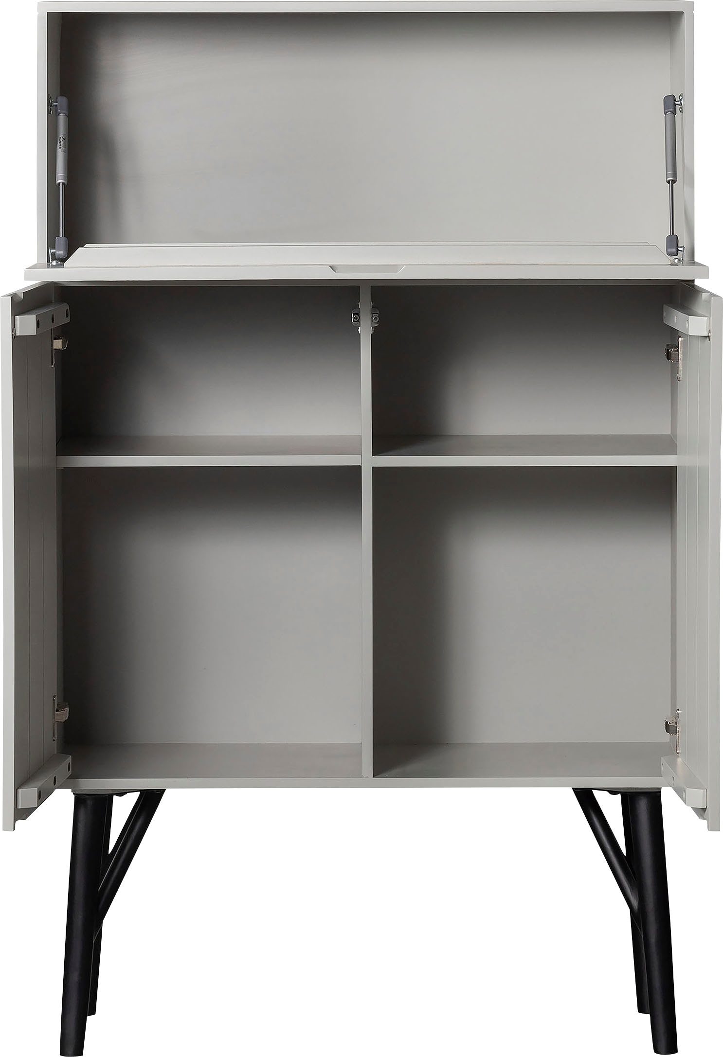 WOOOD Barschrank »Carve«, mit grafischen Muster, Breite 90 cm