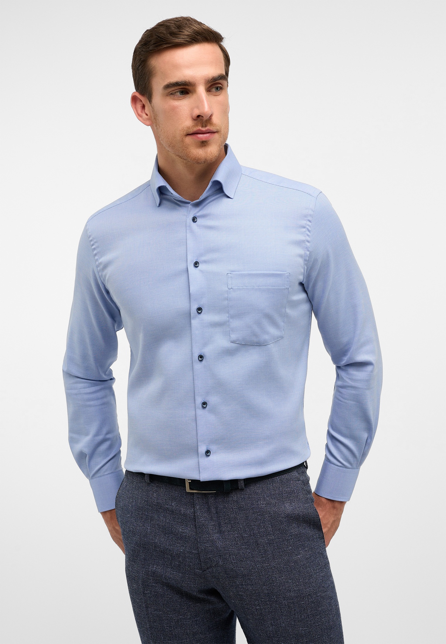 Eterna Langarmhemd »MODERN FIT« NON IRON (bügelfrei)