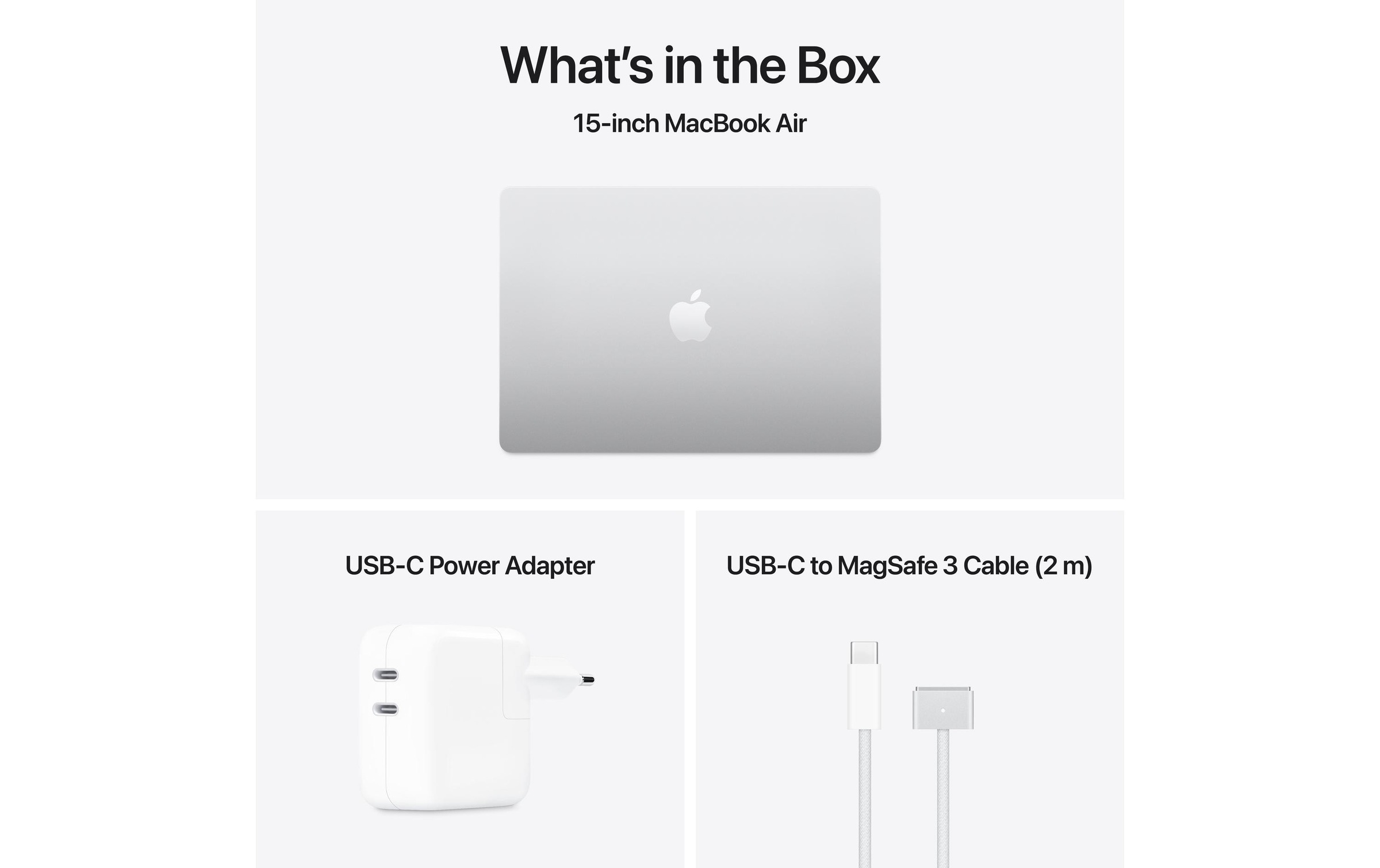 Apple Notebook »Air 15 2025 M4 10C GPU / 16 GB / 256 GB Silberfarben«