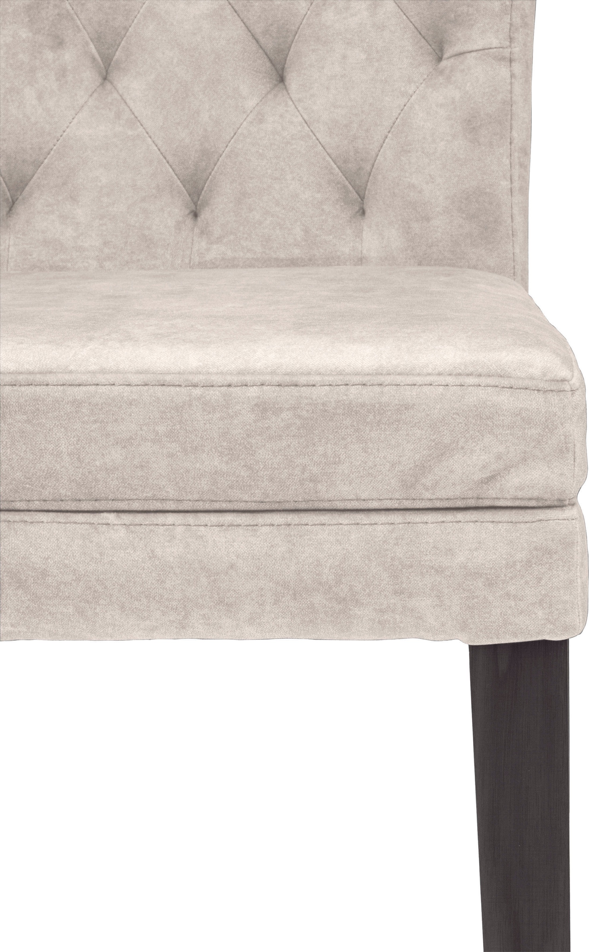 Home affaire 4-Fussstuhl »Colorado«, (Set), 2 St., Samtvelours, Beine aus Buche, wengefarben lackiert, Im 2er, 4er oder 6er-Set