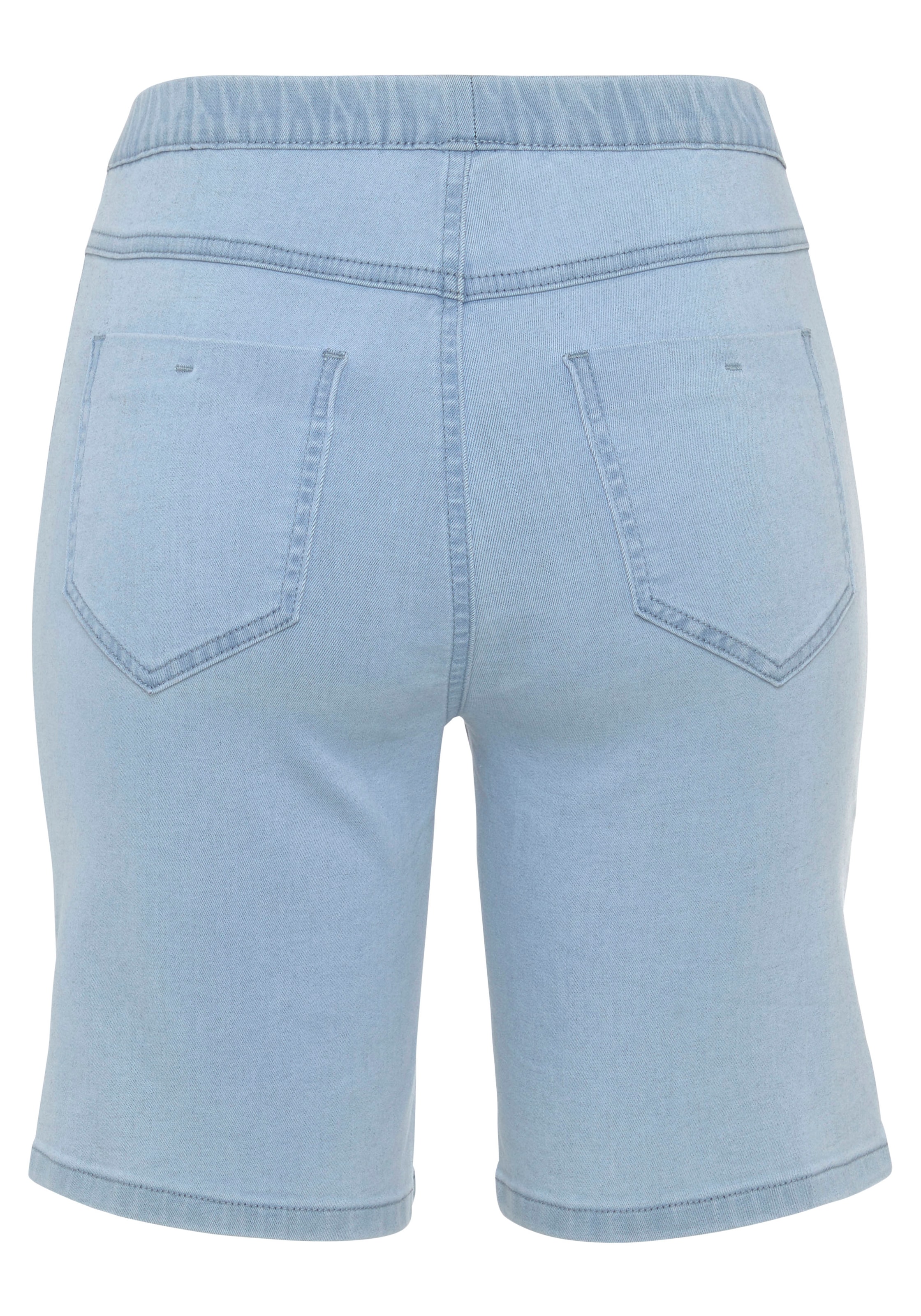 Buffalo Bermudas, im elastischem Denim mit zwei Gesässtaschen