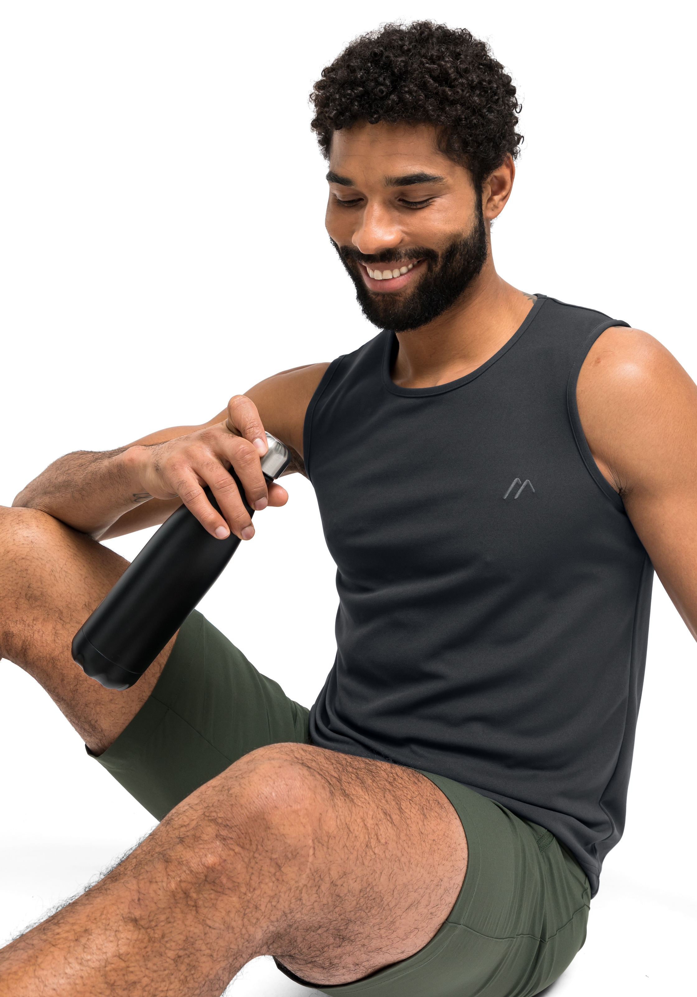 Maier Sports Funktionsshirt »Peter«, Herren rundhals Tank-Top, pique Outdoor-Shirt, schnelltrocknend