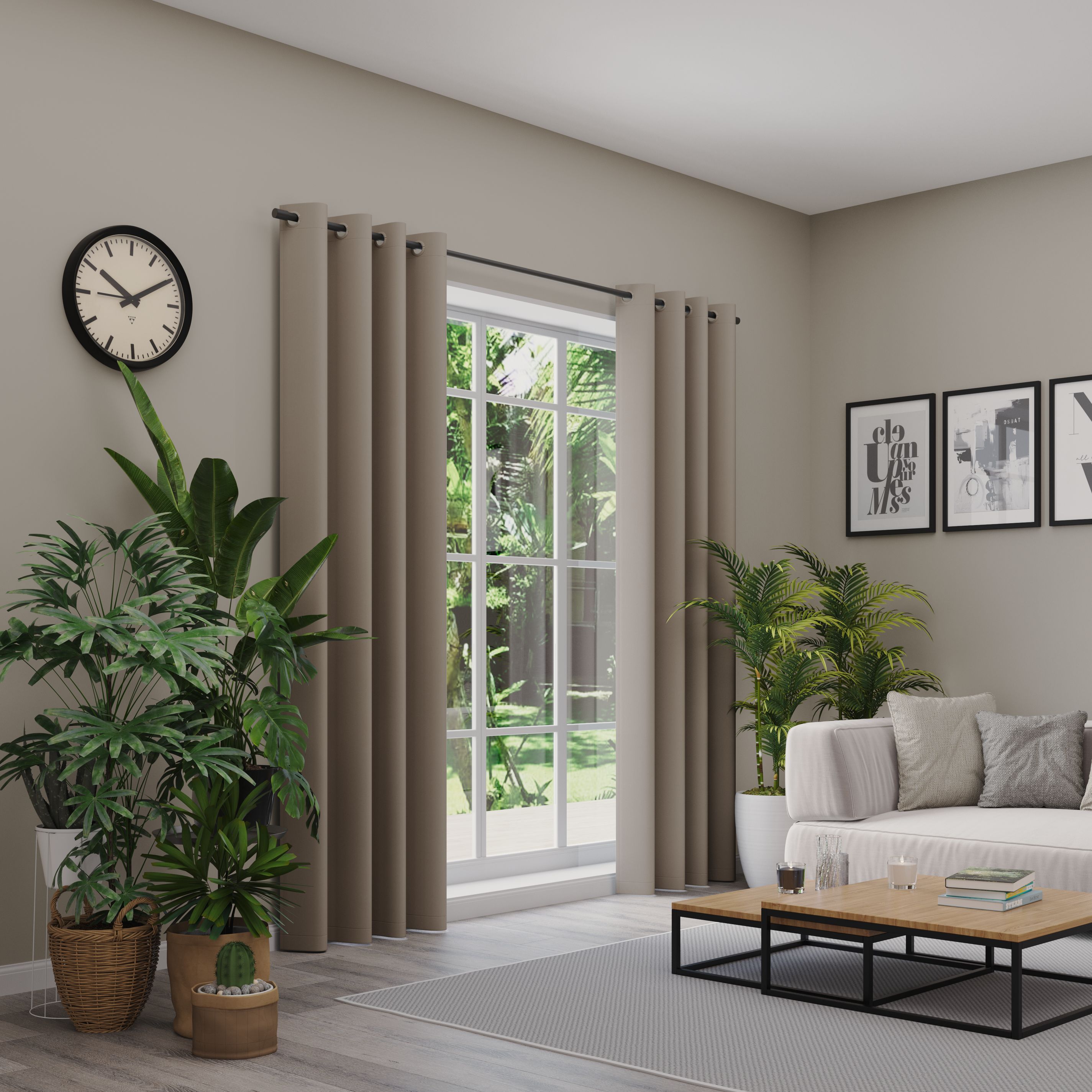 Neutex for you Verdunkelungsvorhang "INSULA" Ösen 1 Stk. tlg. Uni-Dimout für starke Verdunklung, nach Mass