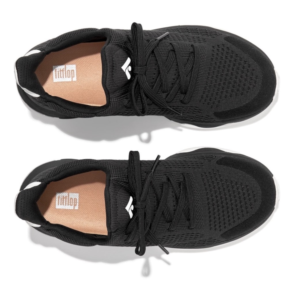 Fitflop Slip-On Sneaker »VITAMIN FFX e01«, mit aufgesetzter Schnürung, Freizeitschuh, Halbschuh, Schlupfschuh