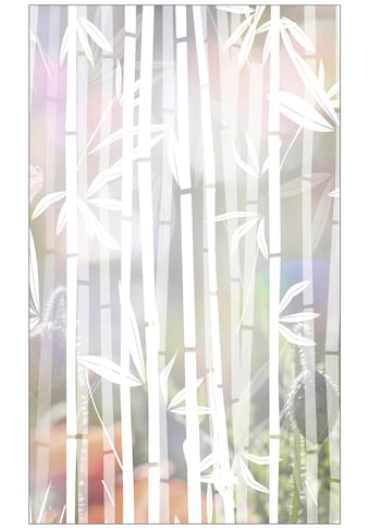 Fensterfolie »Look Bamboo white«, halbtransparent, glattstatisch haftend