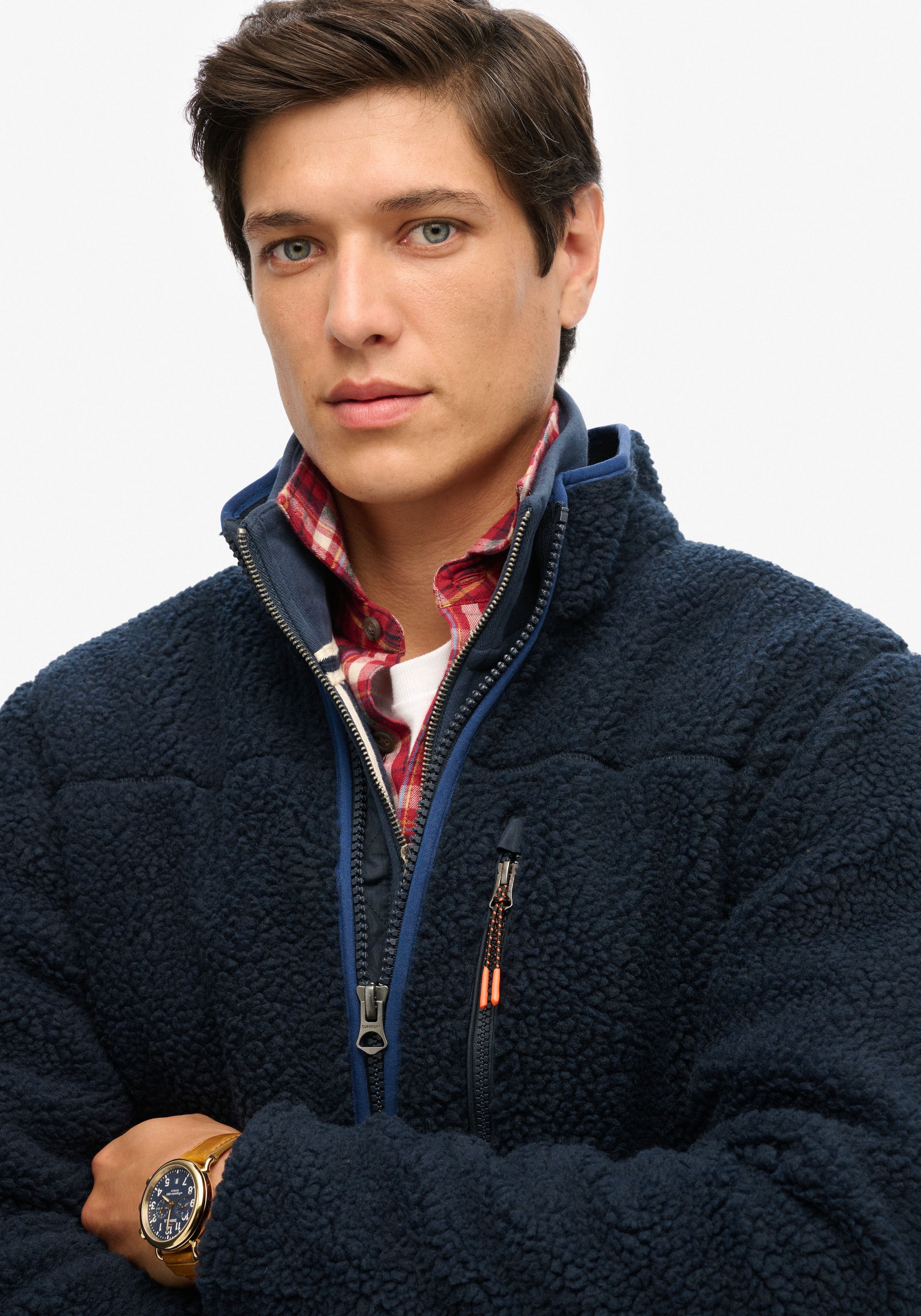 Superdry Fleecejacke »OUTDOOR FULL ZIP FLEECE«, ohne Kapuze